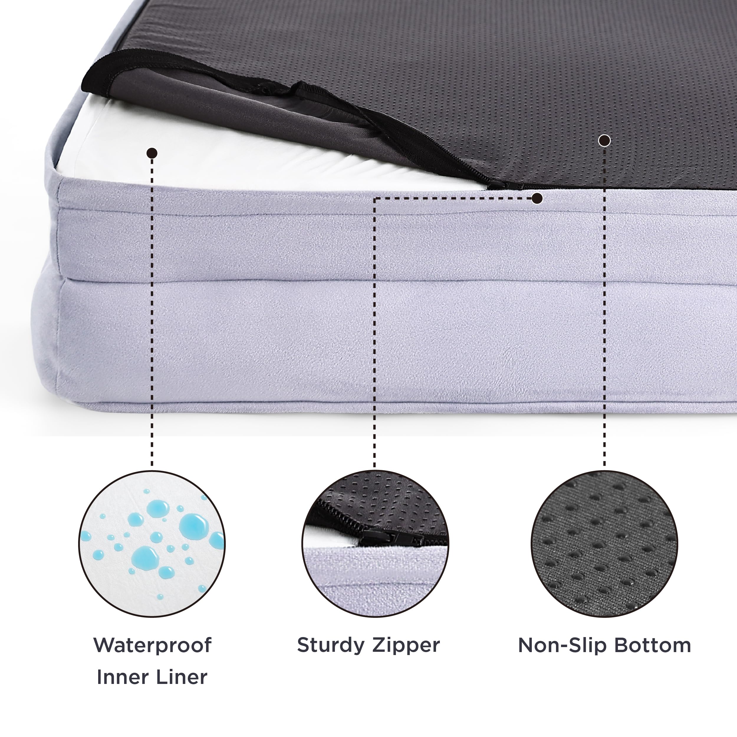 Foto 4 pulgar | Cama Ortopédica Para Perros Grandes Con Funda Lavable - Venta Internacional.