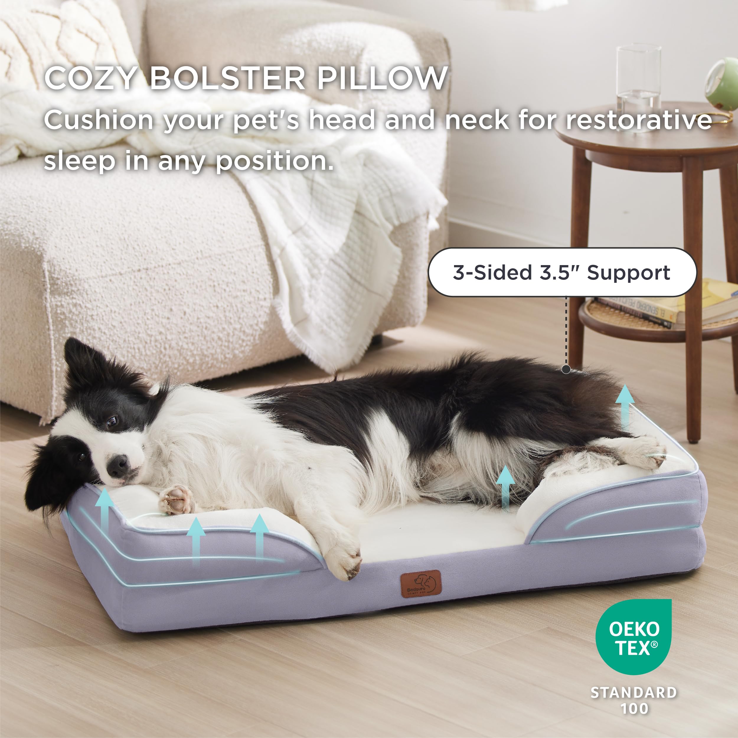 Foto 5 pulgar | Cama Ortopédica Para Perros Grandes Con Funda Lavable - Venta Internacional.