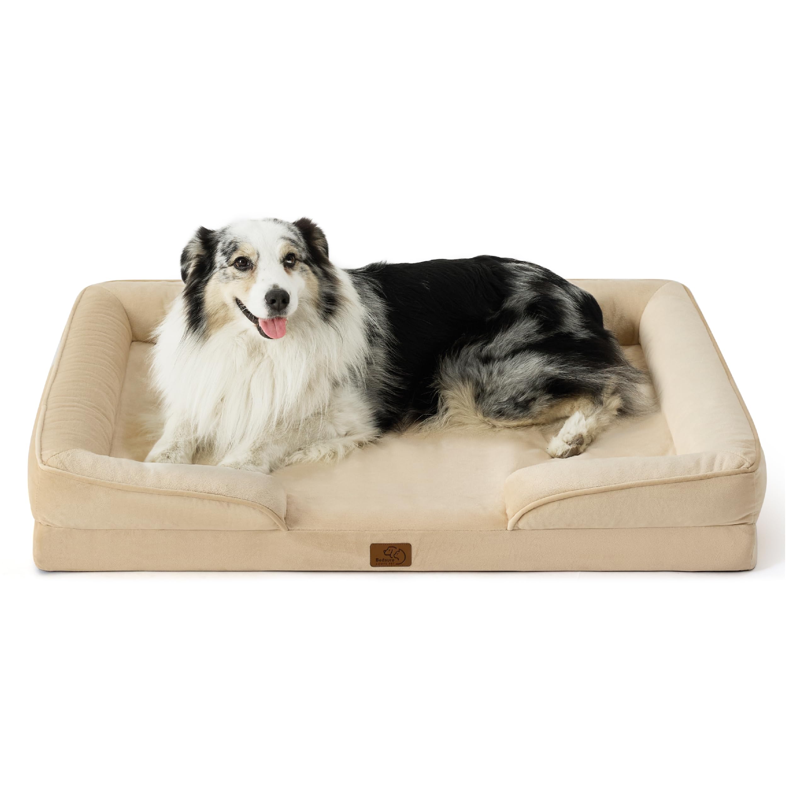 Foto 2 pulgar | Cama Ortopédica Para Perros Extragrandes, Talla Xl, Color Caqui Claro - Venta Internacional.