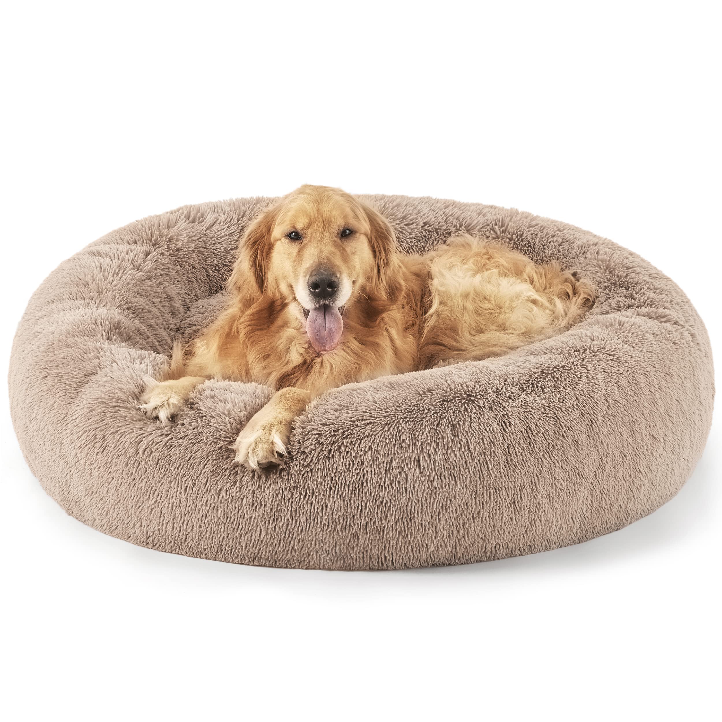 Foto 2 pulgar | Cama De Cama Para Perros, Relajante Y Rosquilla, Lavable, Para Perros De Talla Xl, Color Camel - Venta Internacional.