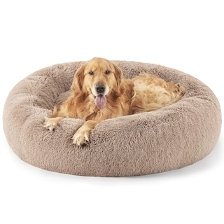 Foto 1 | Cama De Cama Para Perros, Relajante Y Rosquilla, Lavable, Para Perros De Talla Xl, Color Camel - Venta Internacional.