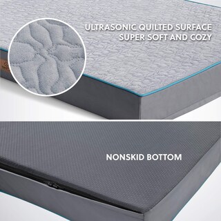 Foto 6 | Cama Para Perros Bedsure, Espuma Viscoelástica Ortopédica Para Perros Medianos, Color Gris - Venta Internacional.