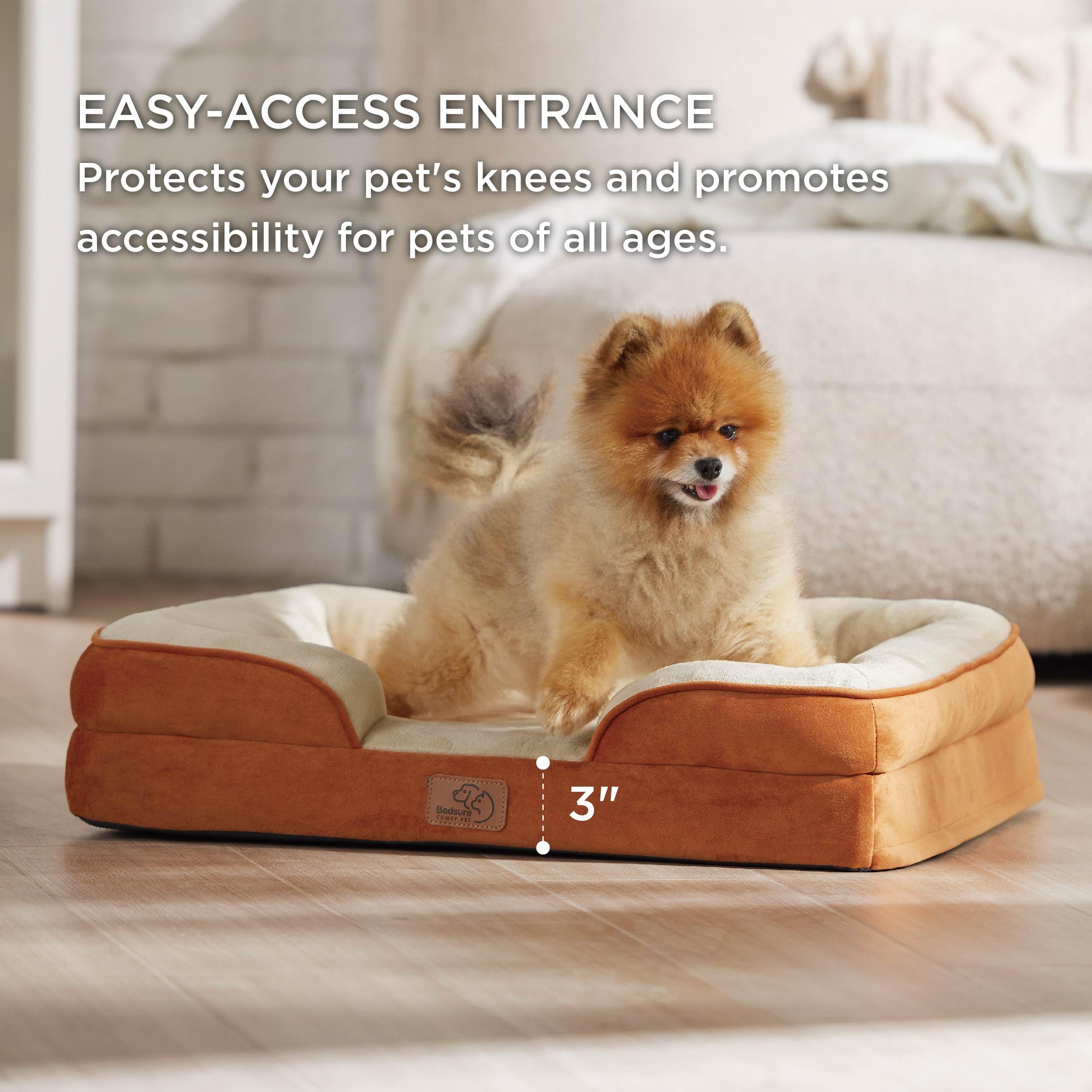Foto 5 | Cama Ortopédica Para Perros, Pequeña, Lavable Con Forro Impermeable - Venta Internacional.