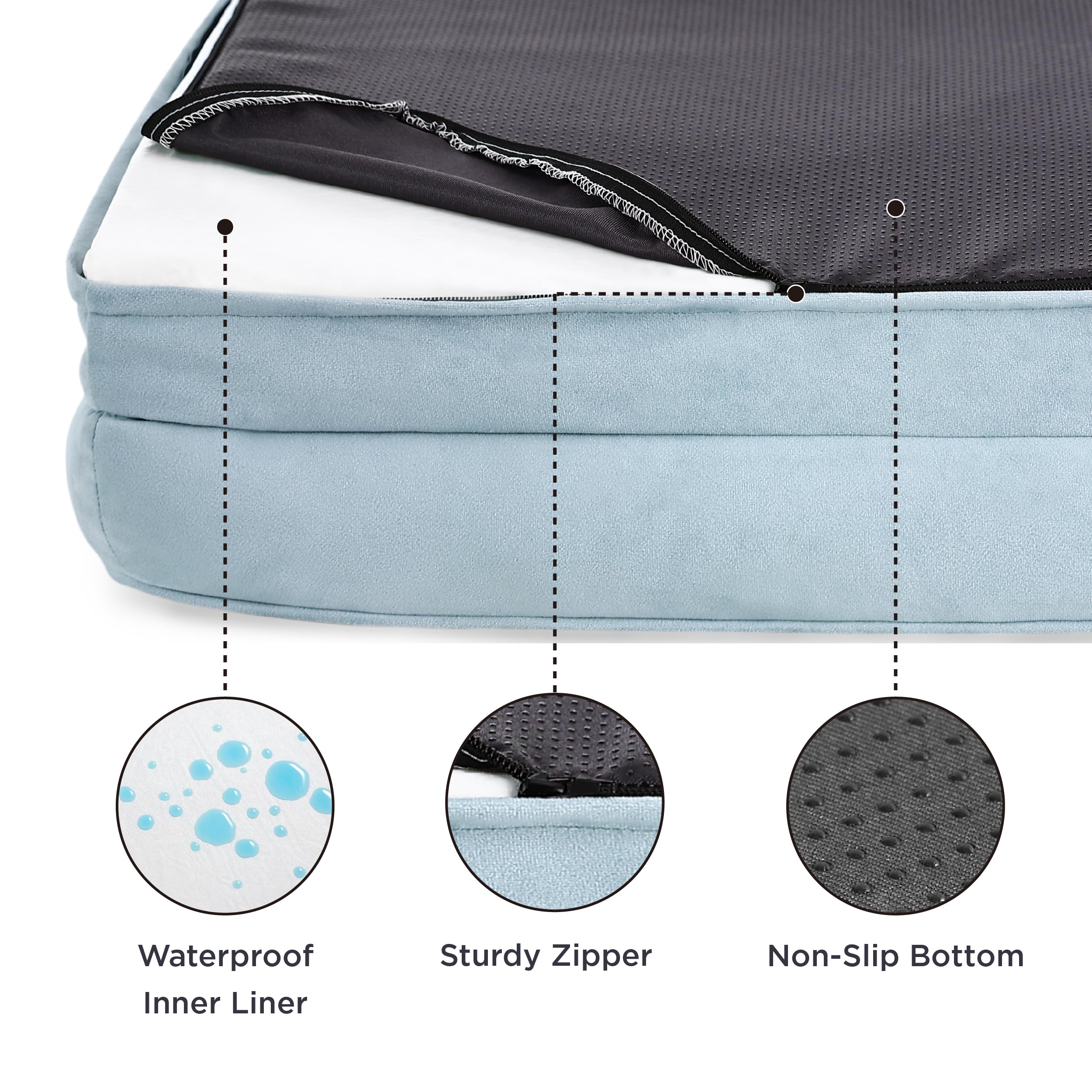 Foto 4 pulgar | Cama Ortopédica Para Perros Grandes Con Funda Lavable - Venta Internacional.