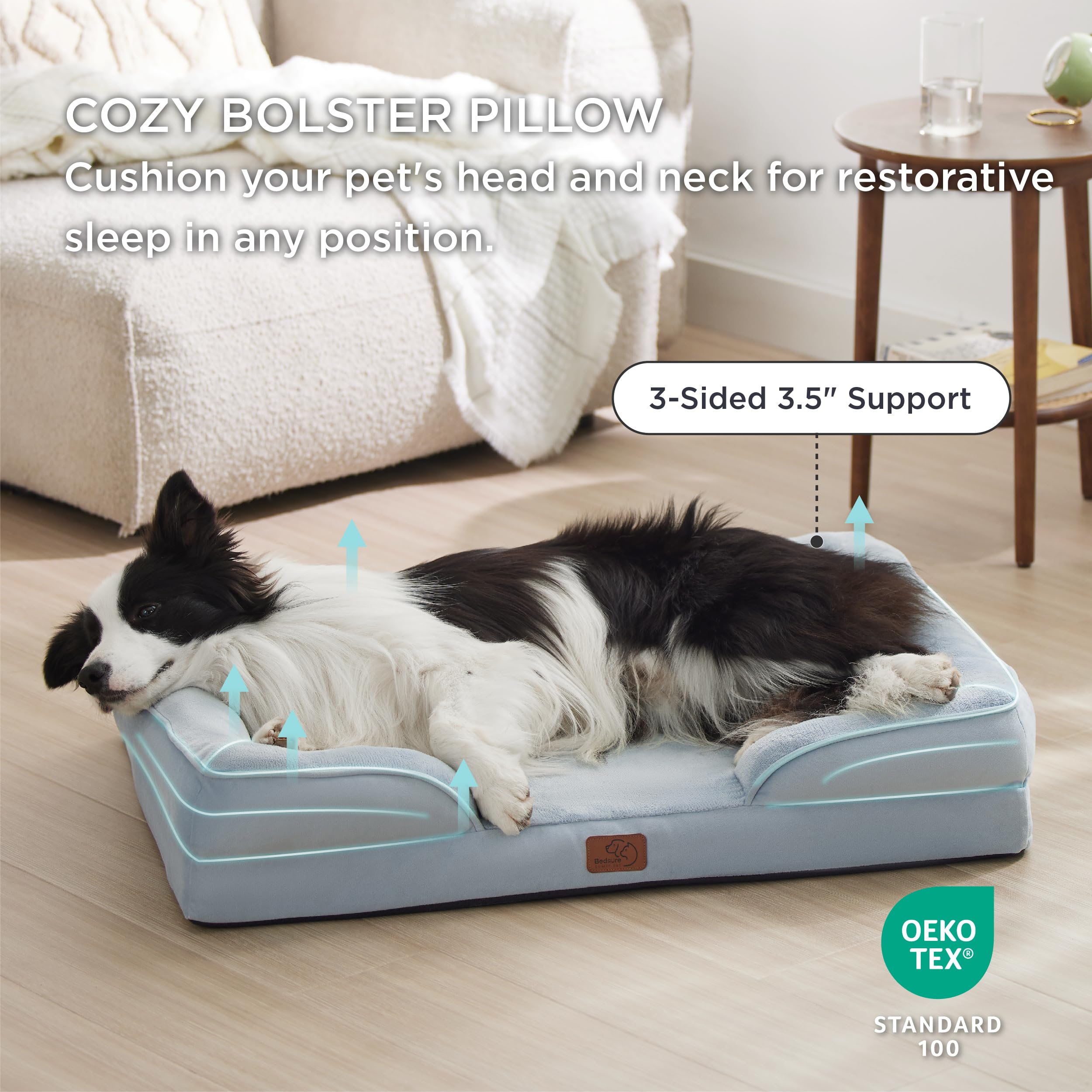 Foto 5 pulgar | Cama Ortopédica Para Perros Grandes Con Funda Lavable - Venta Internacional.