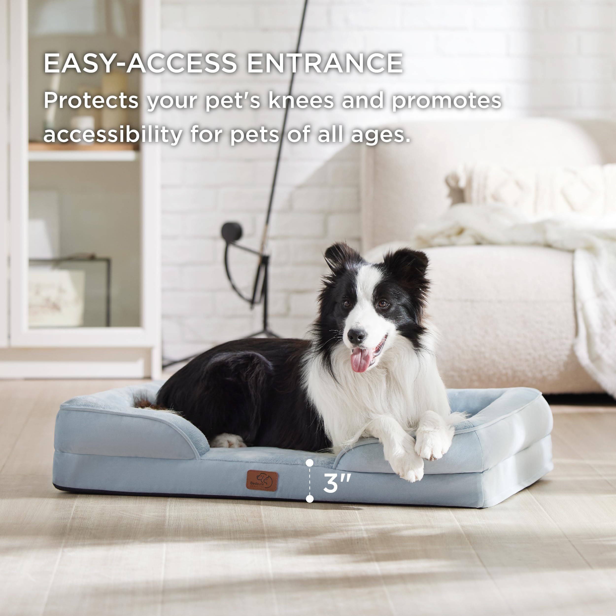 Foto 6 pulgar | Cama Ortopédica Para Perros Grandes Con Funda Lavable - Venta Internacional.