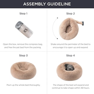 Foto 6 | Cama Para Perros Bedsure Calming Donut, Lavable Para Perros De Tamaño Mediano, Color Verde - Venta Internacional.