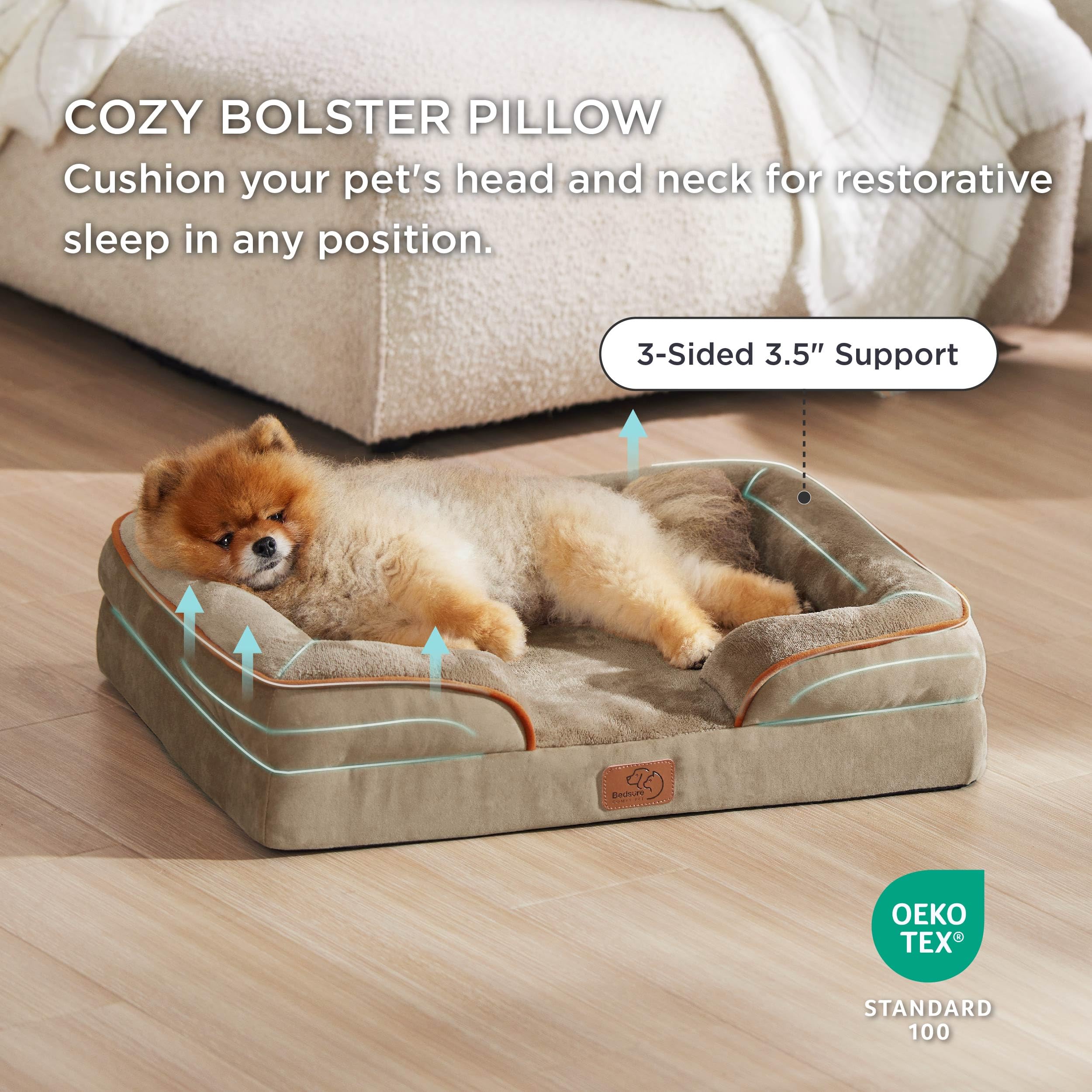 Foto 5 pulgar | Cama Ortopédica Para Perros, Pequeña, Lavable Con Funda Impermeable - Venta Internacional.