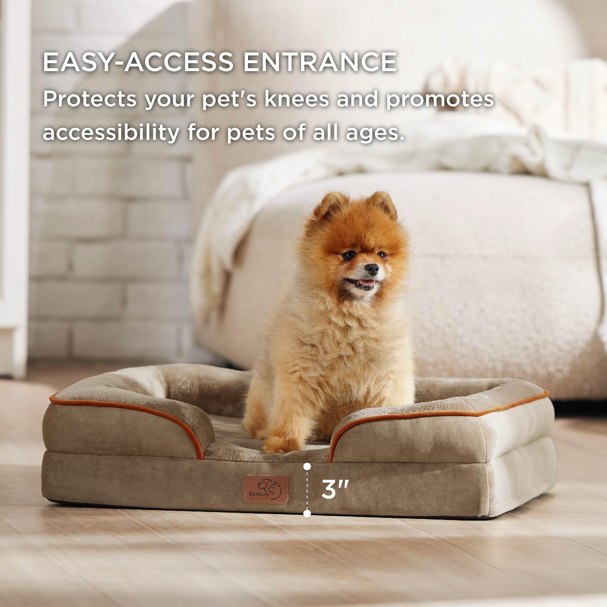 Foto 6 pulgar | Cama Ortopédica Para Perros, Pequeña, Lavable Con Funda Impermeable - Venta Internacional.