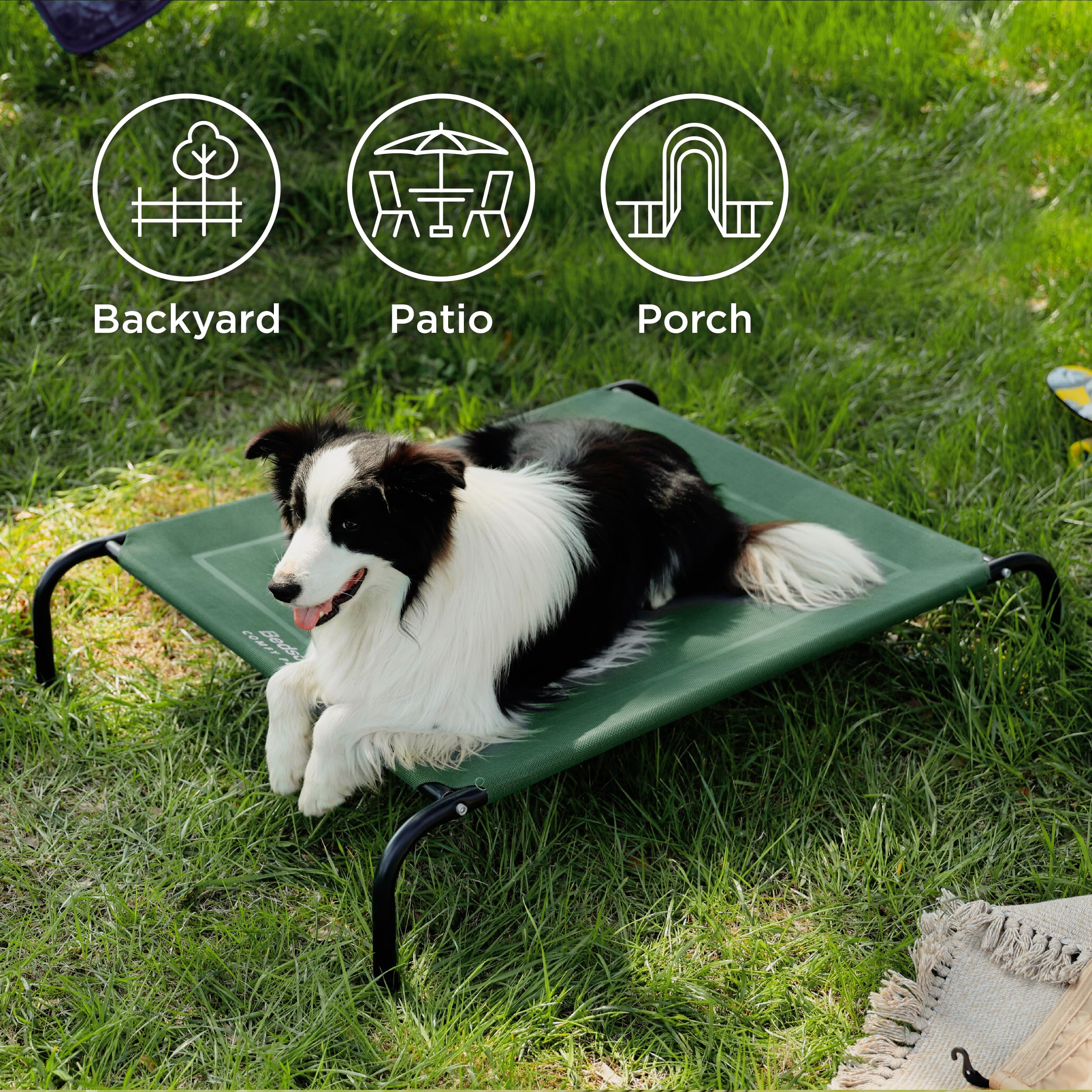Foto 4 pulgar | Cama Para Perros, Grande, Elevada, Con Refrigeración Exterior, Verde - Venta Internacional.