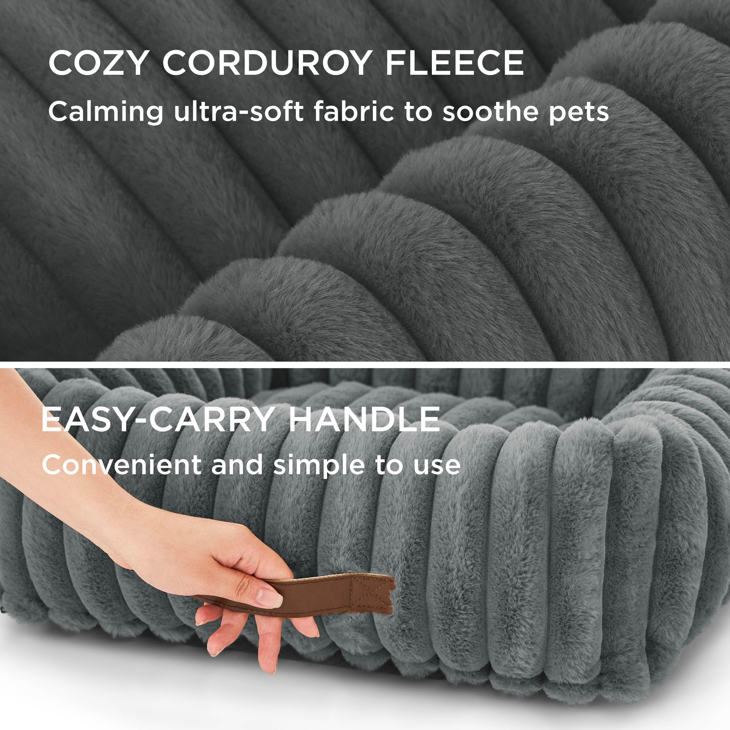Foto 4 pulgar | Cama Para Perros, Bonita, Lavable, Ortopédica, Peluda, De Pana, Gris - Venta Internacional.