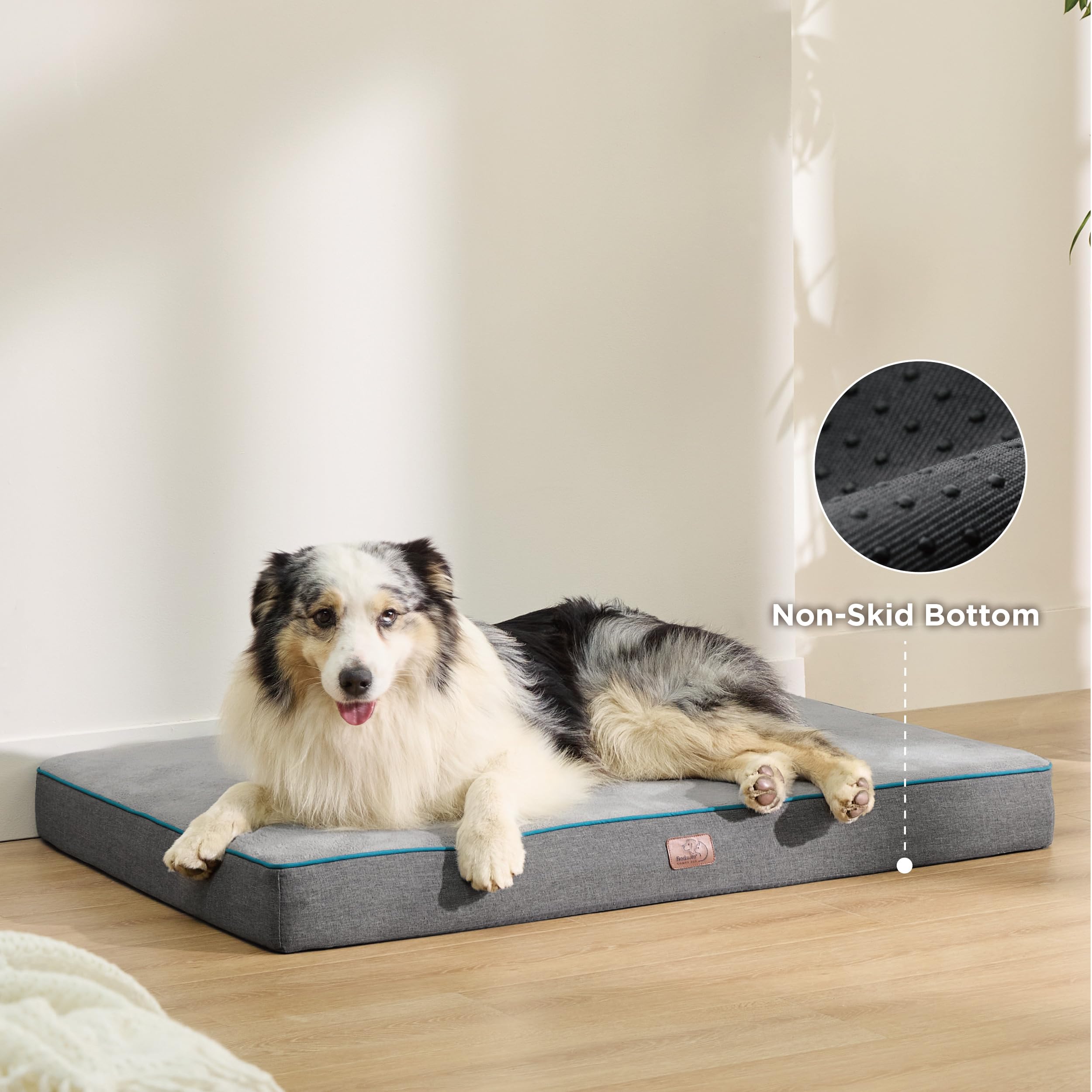 Foto 5 pulgar | Cama Para Perros, Espuma Viscoelástica, Ortopédica, Impermeable, Gris L Plus - Venta Internacional.