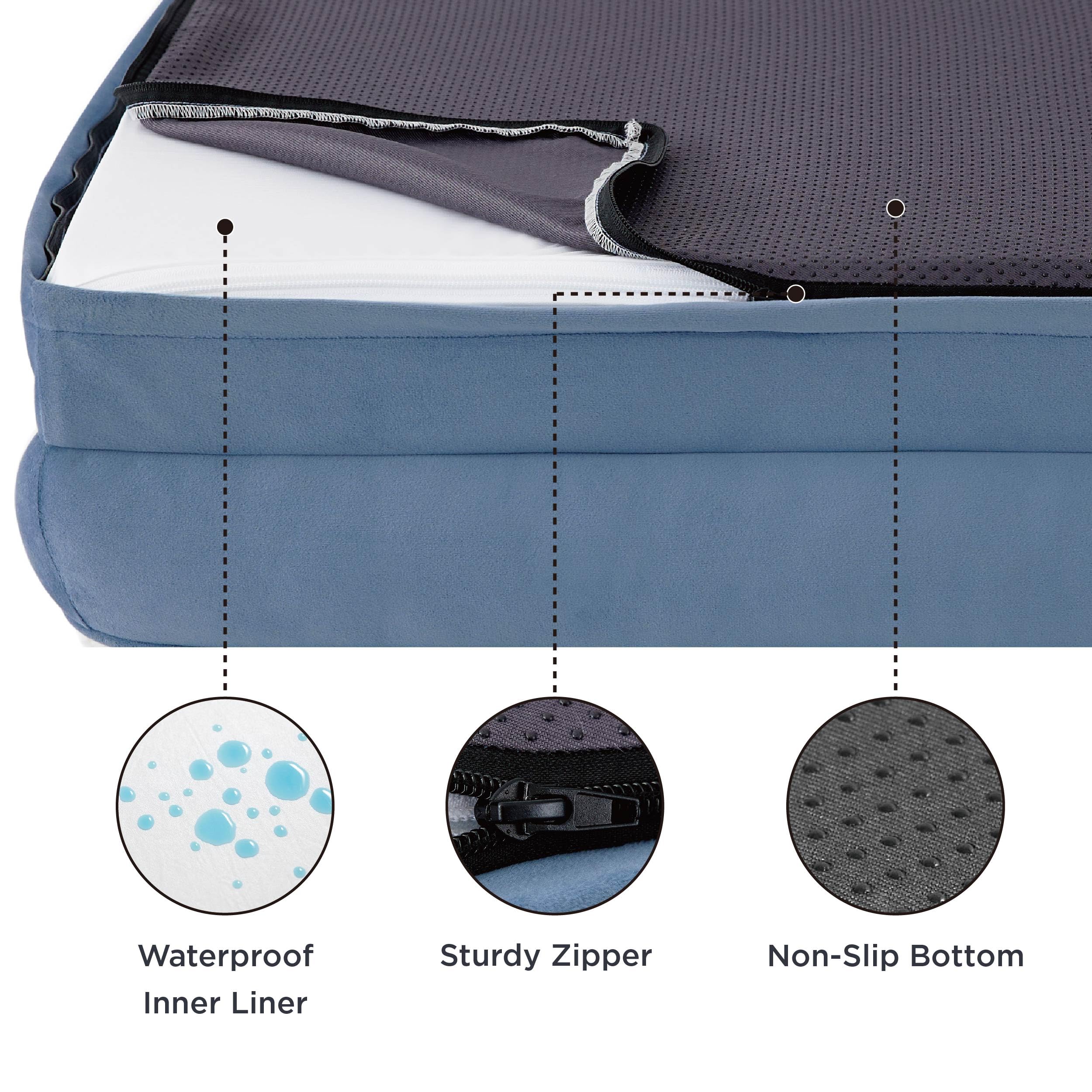 Foto 4 pulgar | Cama Ortopédica Para Perros Grandes Con Funda Extraíble - Venta Internacional.