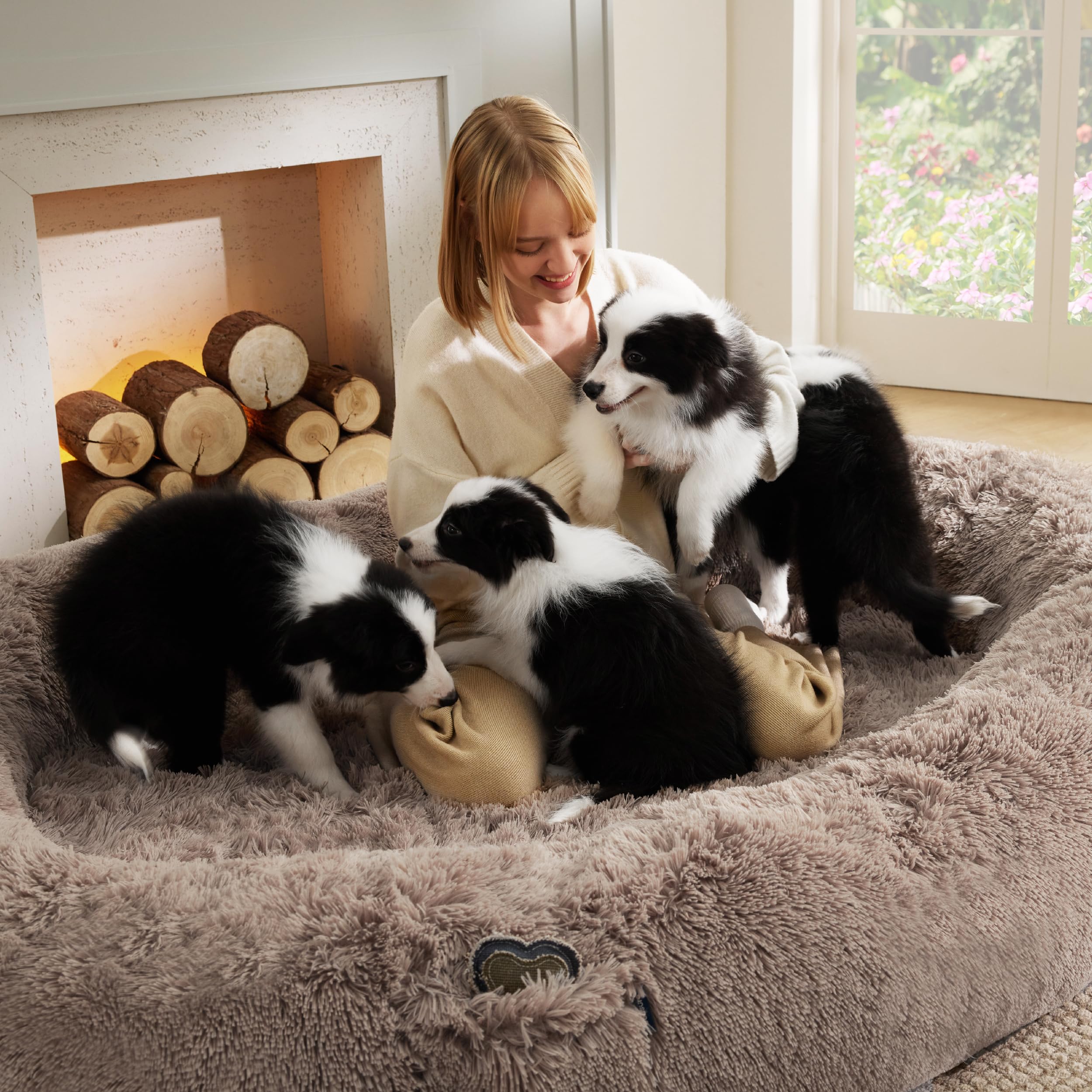 Foto 4 pulgar | Cama Viscoelástica Para Perros Bedsure Para Humanos Y Mascotas, 72 X 48 X 30 Cm - Venta Internacional.