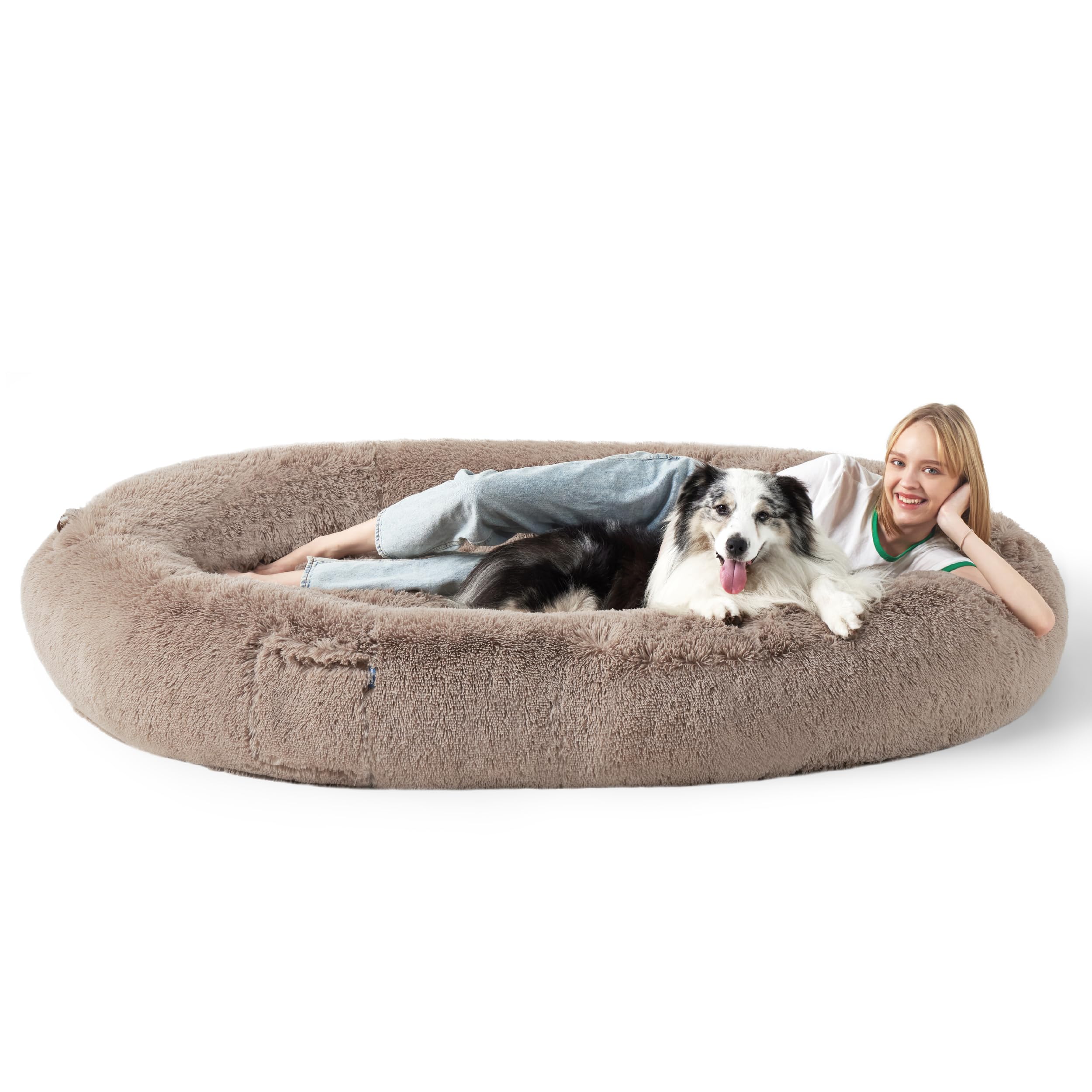 Foto 7 pulgar | Cama Viscoelástica Para Perros Bedsure Para Humanos Y Mascotas, 72 X 48 X 30 Cm - Venta Internacional.