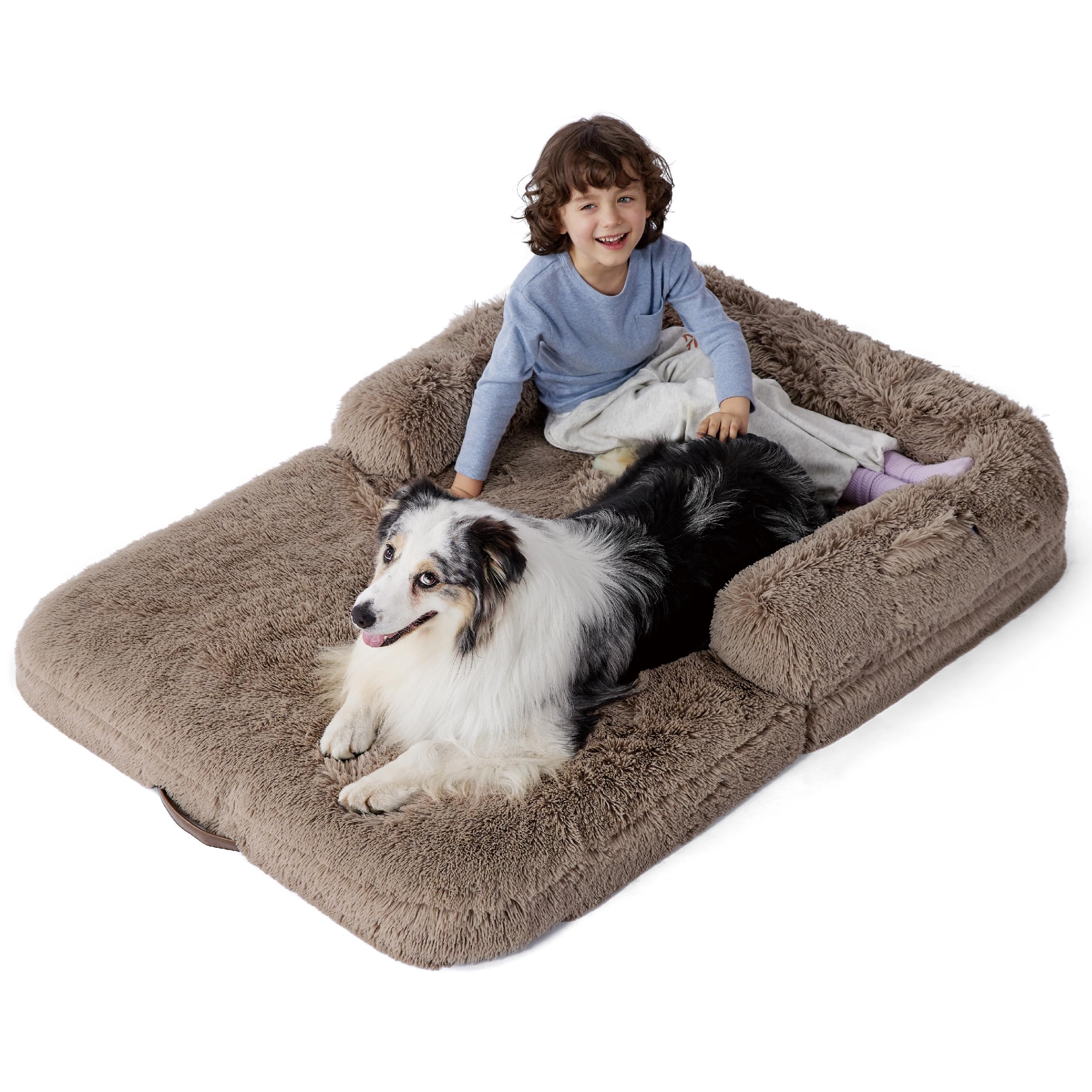 Foto 2 pulgar | Cama Plegable Para Perros Humanos Para Niños Con Soporte De Espuma De Huevo - Venta Internacional.