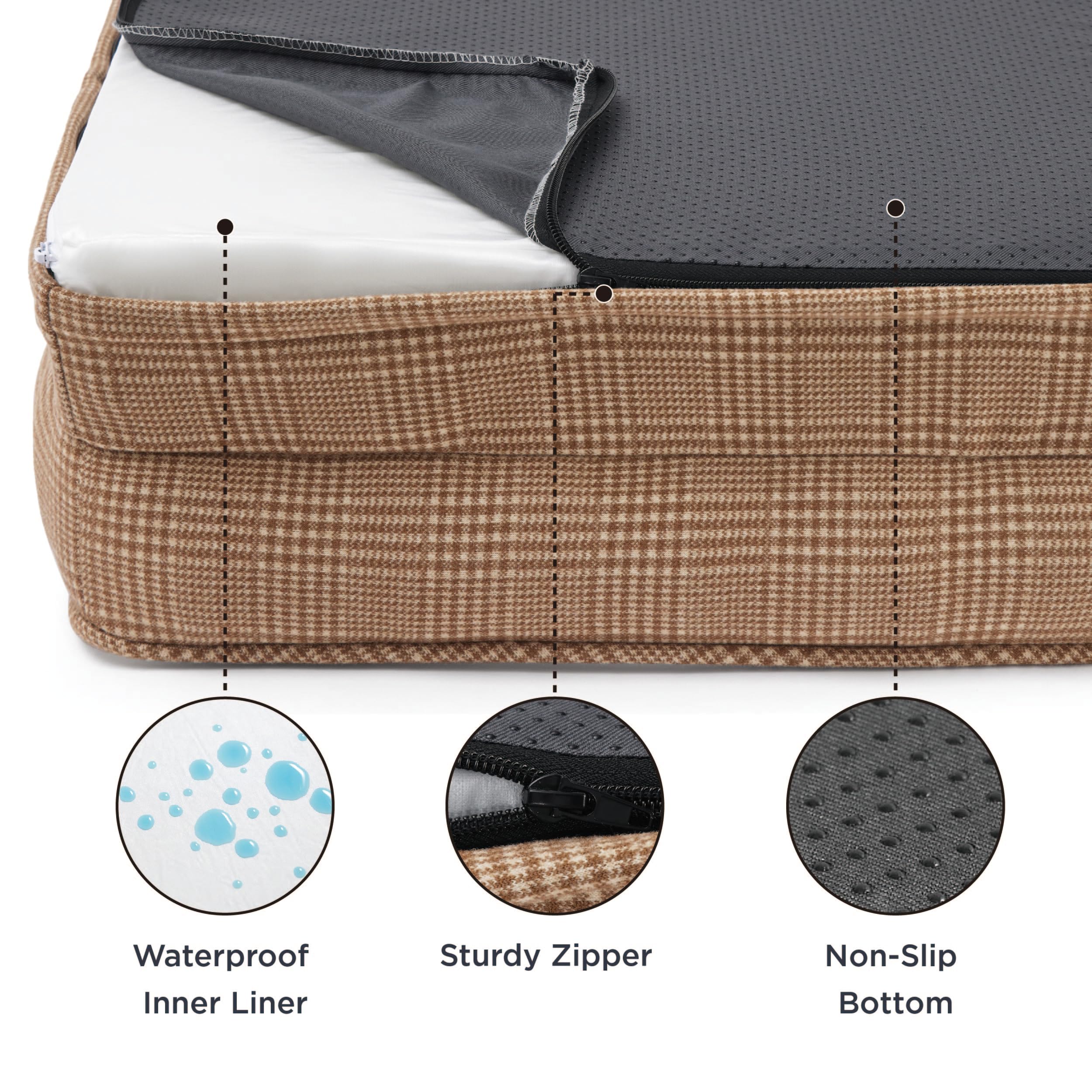 Foto 4 pulgar | Cama Ortopédica Para Perros Grandes Con Funda Lavable - Venta Internacional.