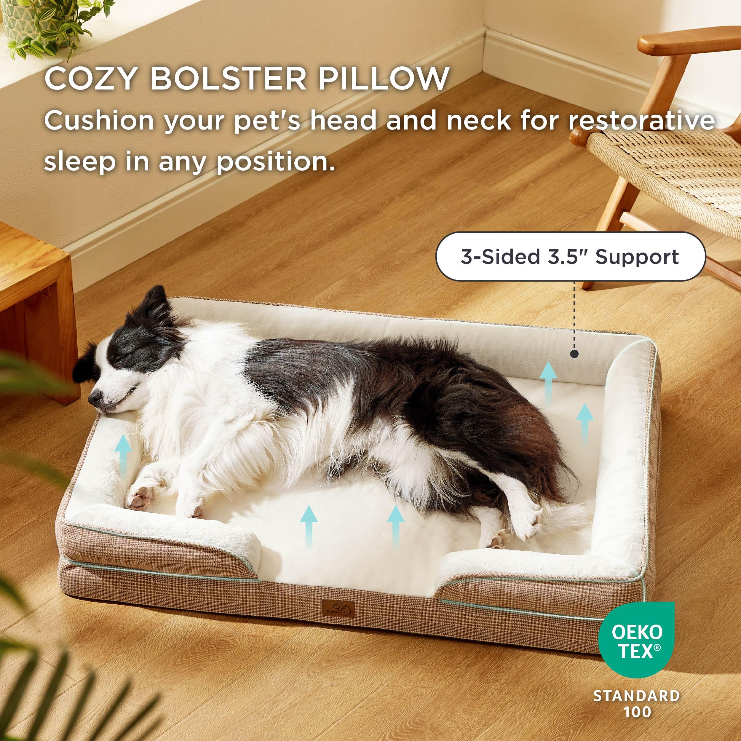Foto 5 pulgar | Cama Ortopédica Para Perros Grandes Con Funda Lavable - Venta Internacional.
