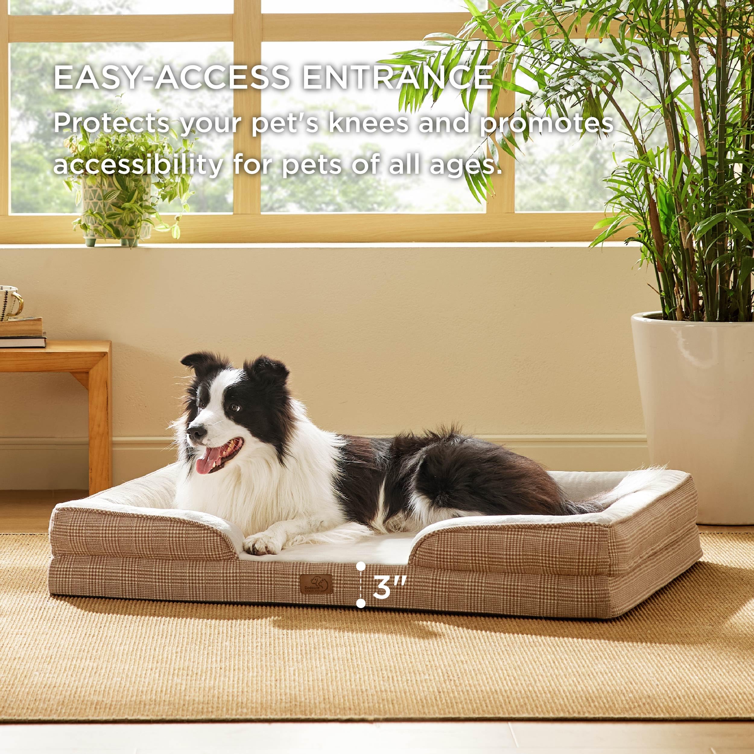 Foto 6 pulgar | Cama Ortopédica Para Perros Grandes Con Funda Lavable - Venta Internacional.