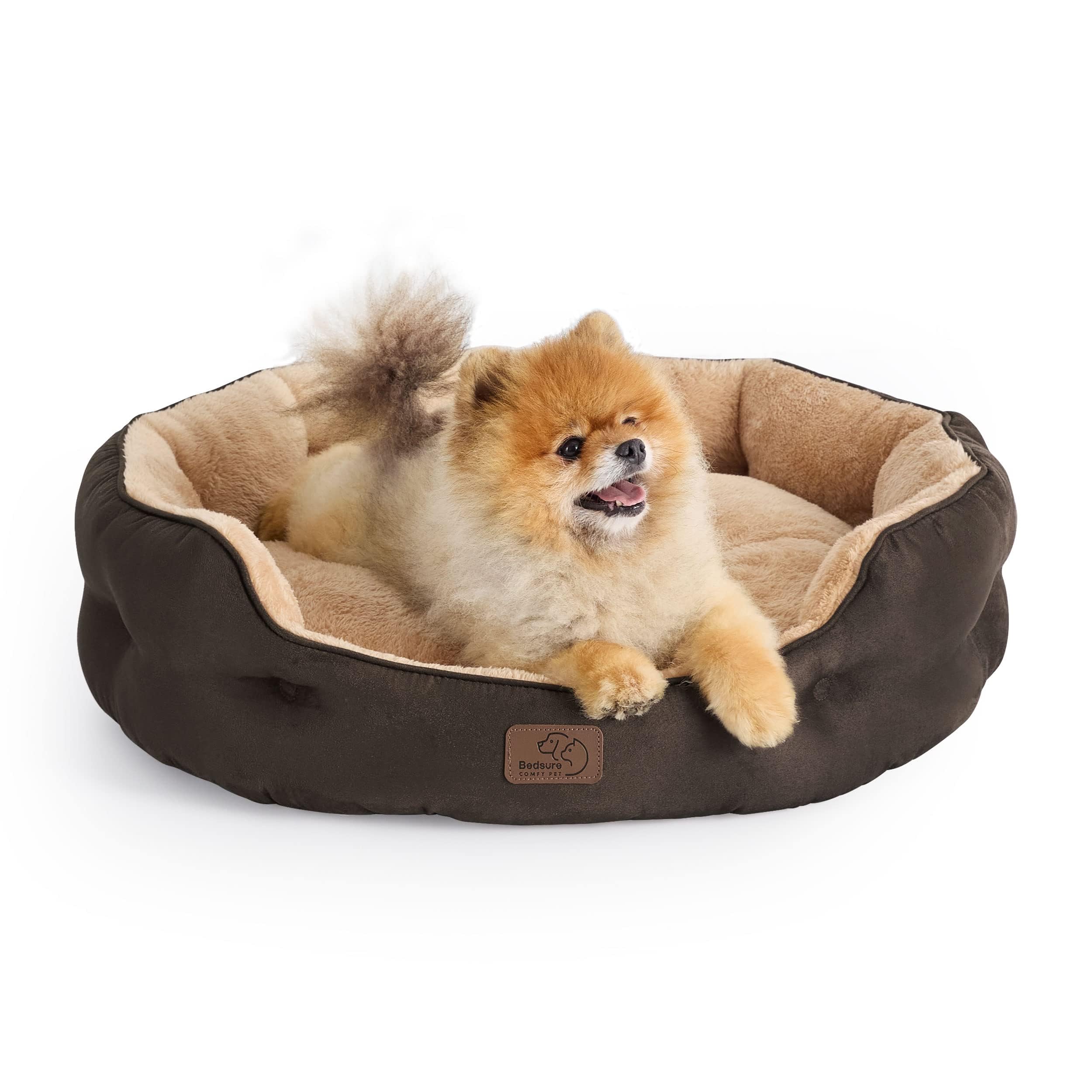Foto 2 pulgar | Cama Para Mascotas Para Perros Y Gatos Pequeños, Color Marrón, 63,5 Cm - Venta Internacional.