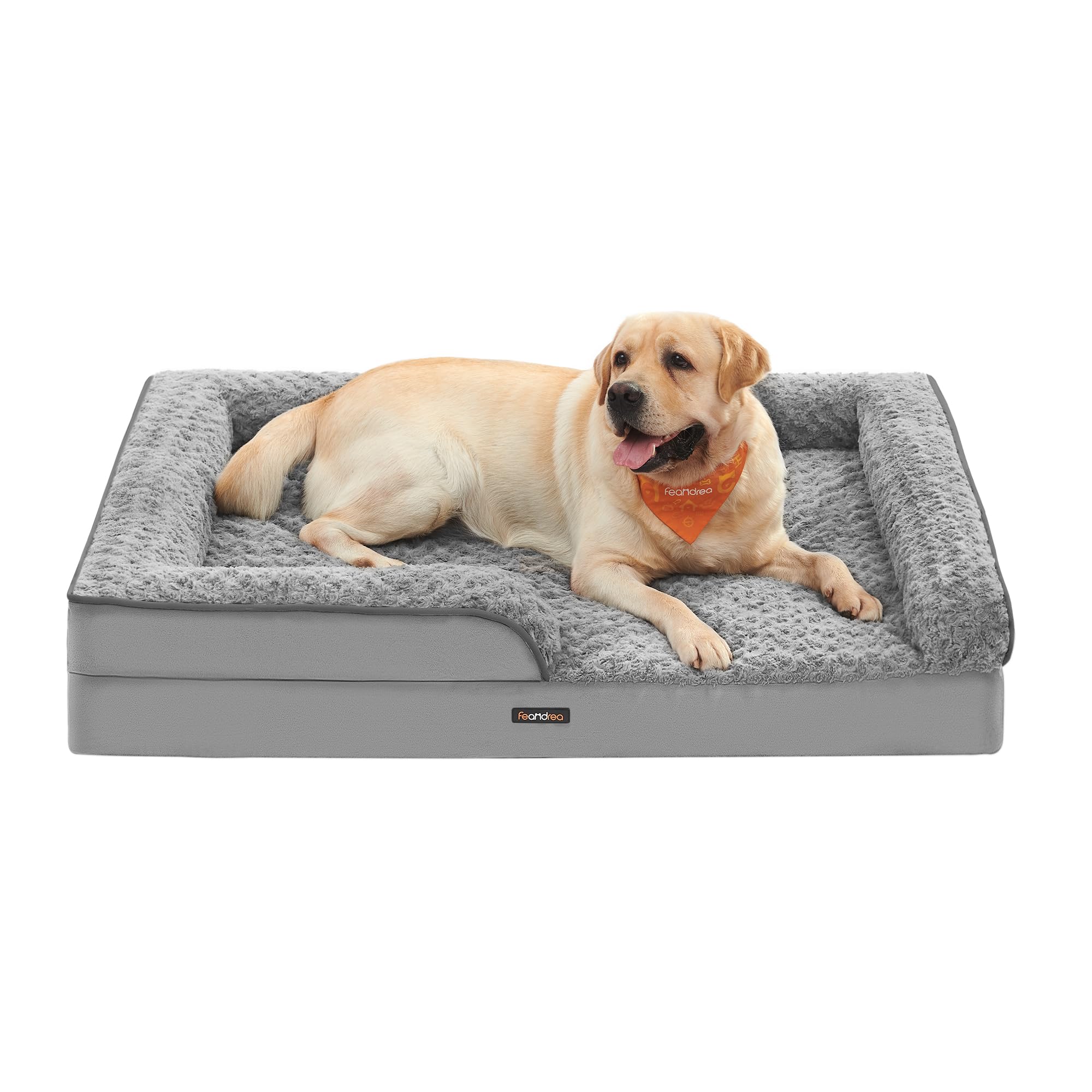 Foto 2 pulgar | Feandrea Cama Para Perros, Cama Para Mascotas, 91 X 68 X 16 Cm, Ortopédica Con Espuma Corrugada, Funda Extraíb