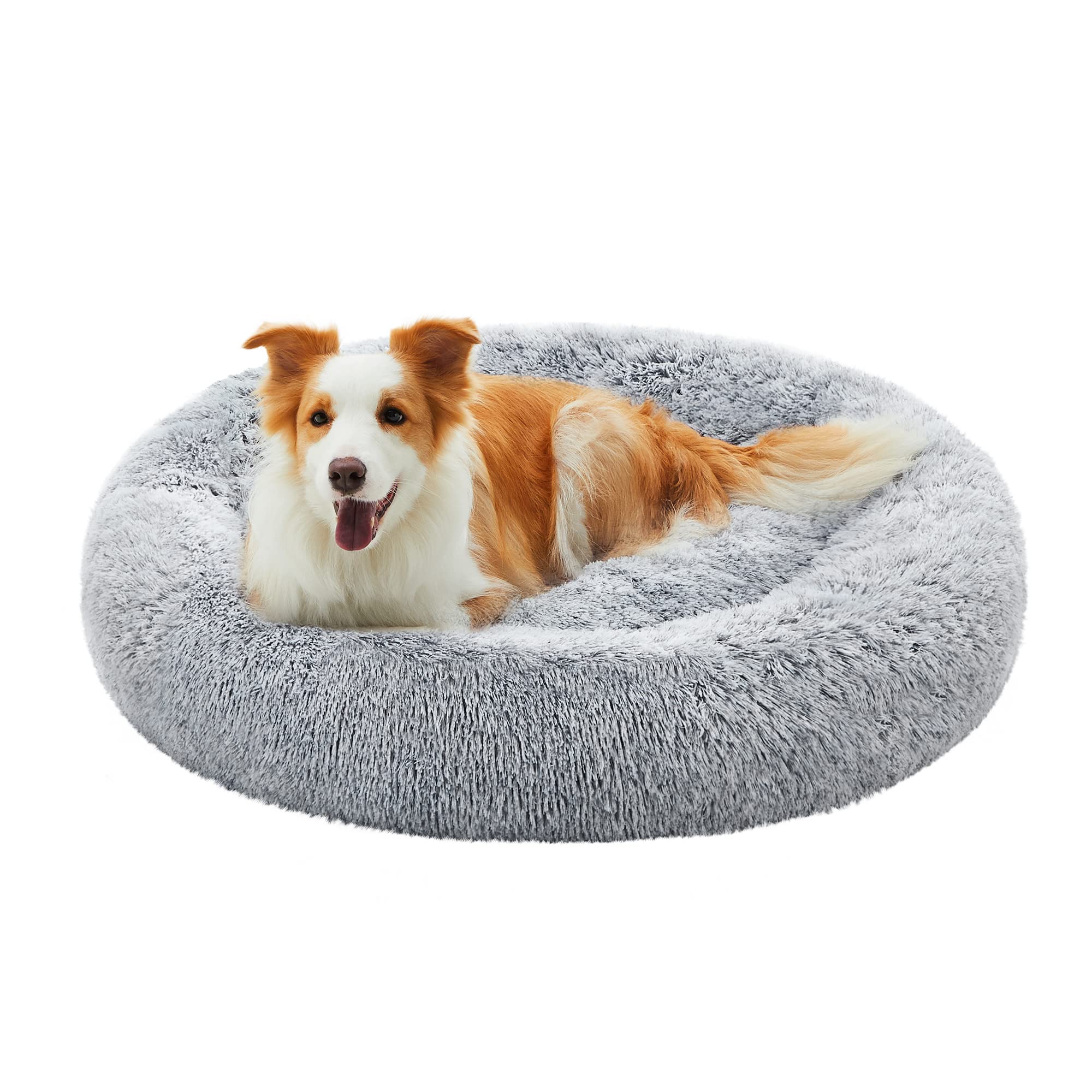 Foto 2 pulgar | Feandrea Cama De Perros, Cama Para Mascotas, Diámetro De 100 Cm, Cojín Central Extraíble Y Lavable, Alfombra De Fe