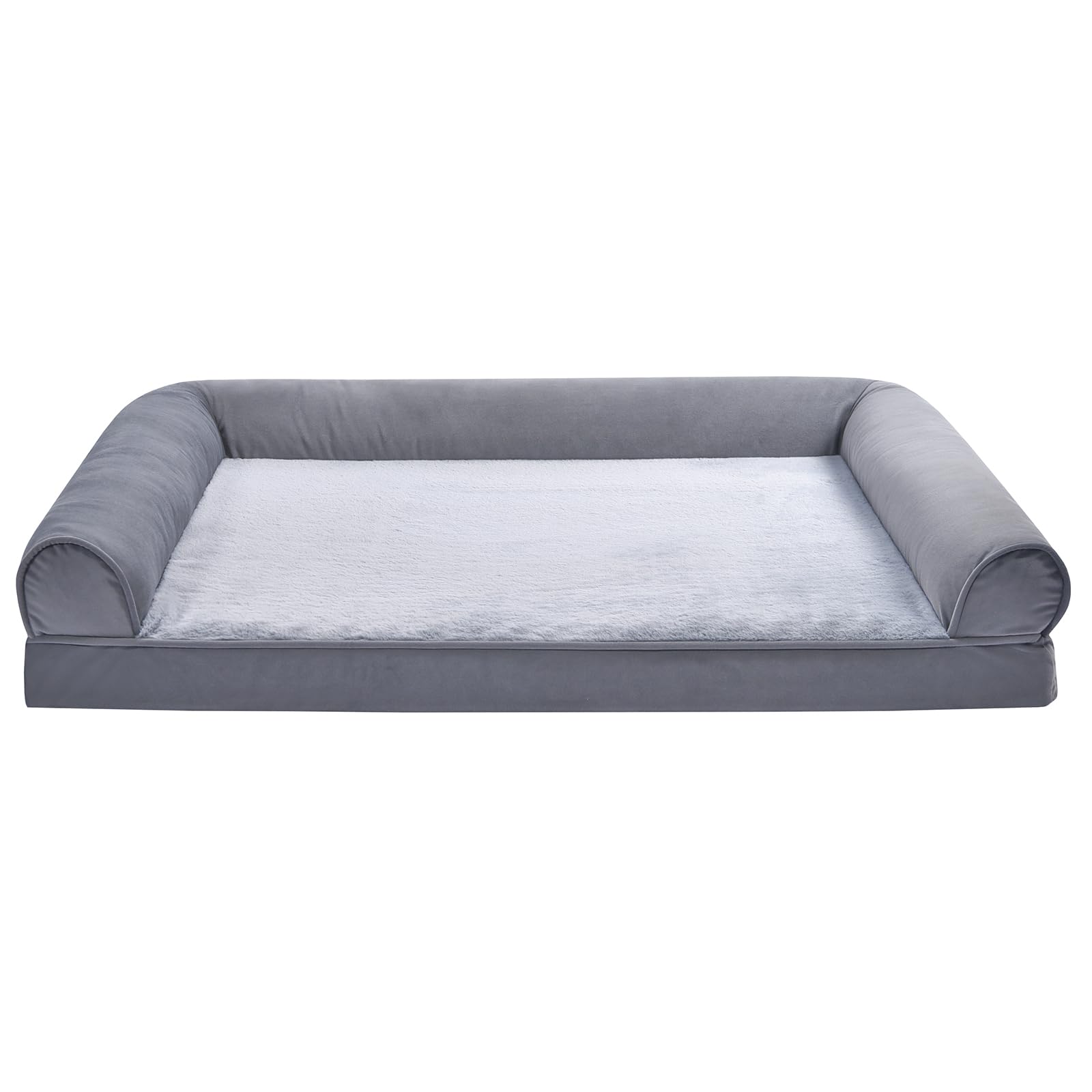 Foto 2 pulgar | Cama Para Mascotas Amazon Basics, Sofá De Espuma Para Sala De Estar, Gris, 112 X 89 Cm - Venta Internacional.