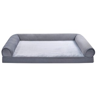 Foto 1 | Cama Para Mascotas Amazon Basics, Sofá De Espuma Para Sala De Estar, Gris, 112 X 89 Cm - Venta Internacional.
