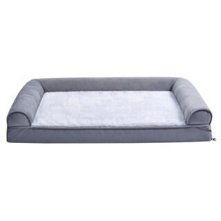 Foto 1 | Cama Para Mascotas Amazon Basics, Sofá De Espuma Para Sala De Estar, Gris, 90 X 70 Cm - Venta Internacional.