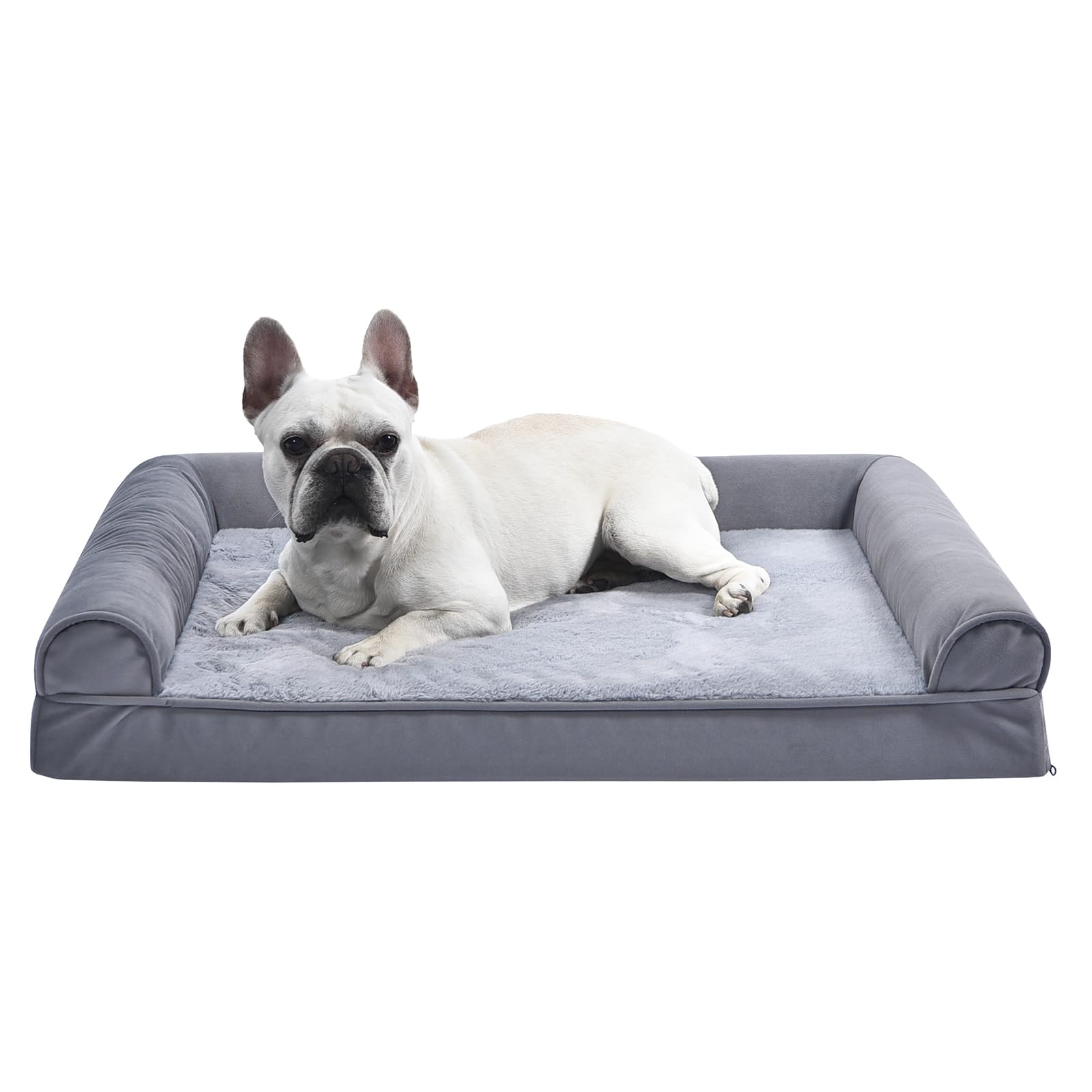 Foto 3 pulgar | Cama Para Mascotas Amazon Basics, Sofá De Espuma Para Sala De Estar, Gris, 90 X 70 Cm - Venta Internacional.