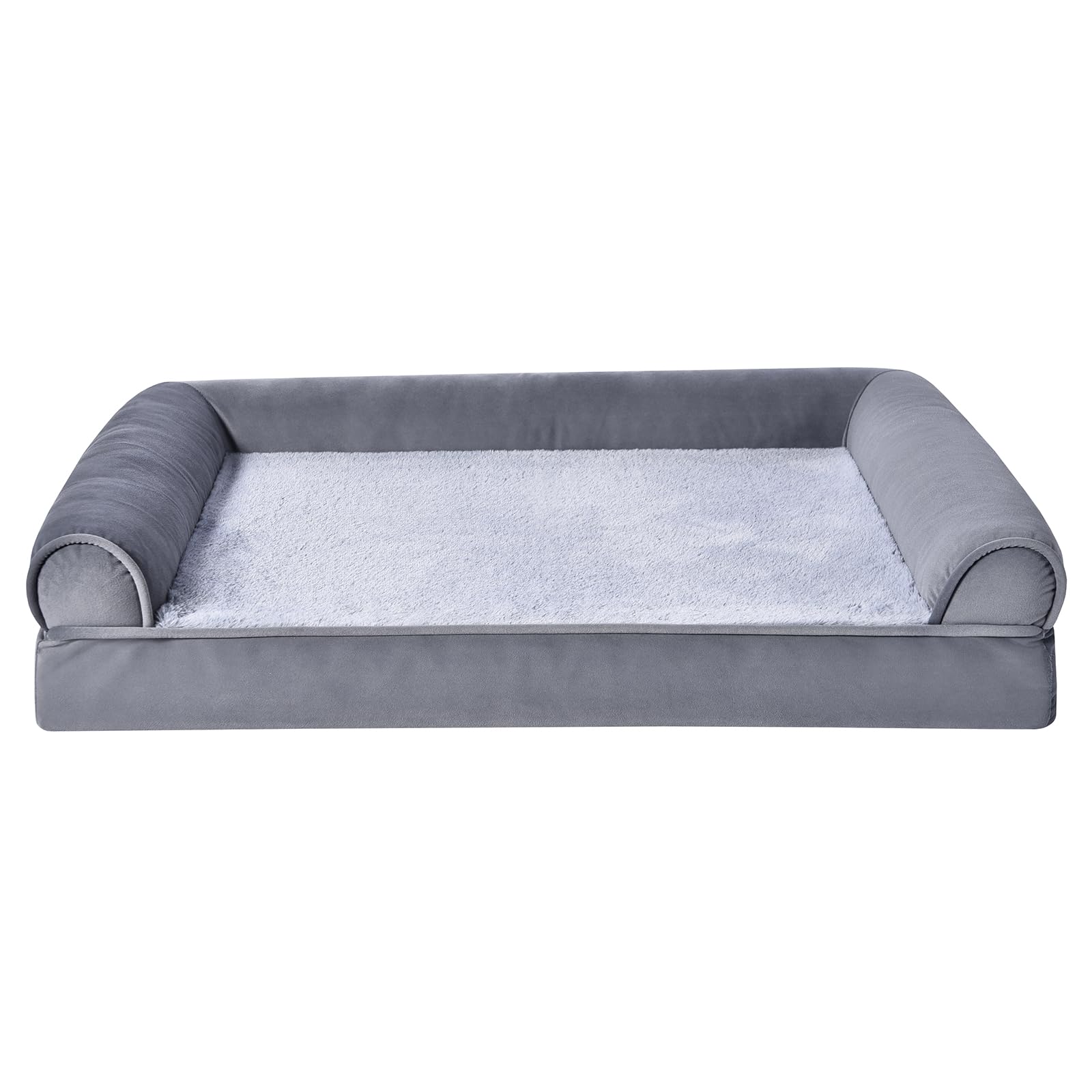 Cama Para Mascotas Amazon Basics, Sofá De Espuma Para Sala De Estar, Color Gris, 76 X 51 Cm - Venta Internacional.