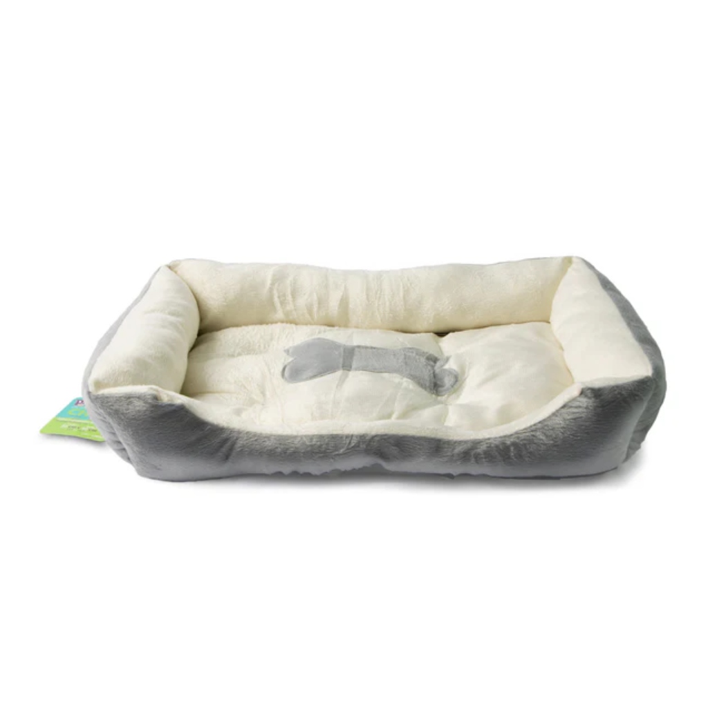 Cama Rectangular Para Mascotas Chica Gris 50*40