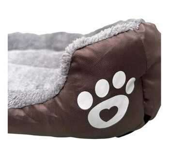 Foto 2 | Cama Para Mascotas Talla Grande - Estampado Huella Eo Safe Imports Esi-8973-1 Marron
