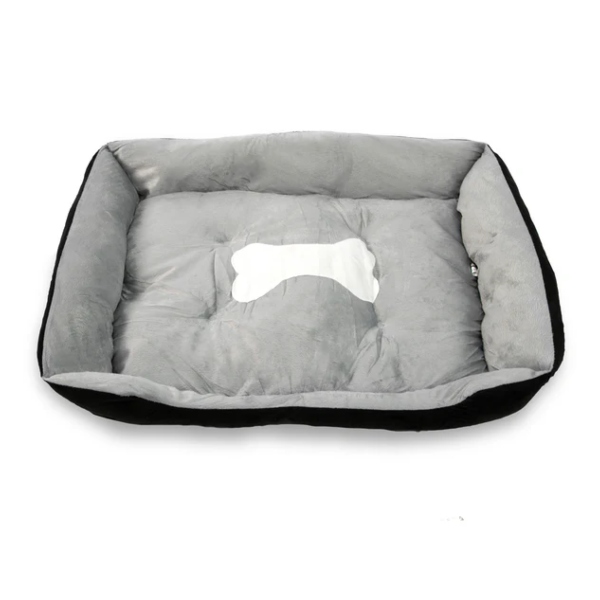 Foto 2 pulgar | Cama Rectangular Para Mascotas Chica, Negro 50x40 Cm – Confort Y Estilo Para Tu Compañero