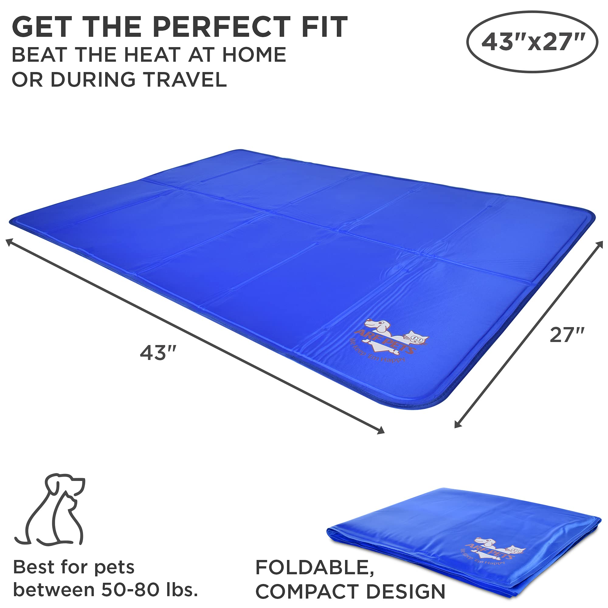 Foto 2 | Alfombrilla Refrescante Para Perros Arf Pets, 70 X 110 Cm, Casetas Y Camas - Venta Internacional.