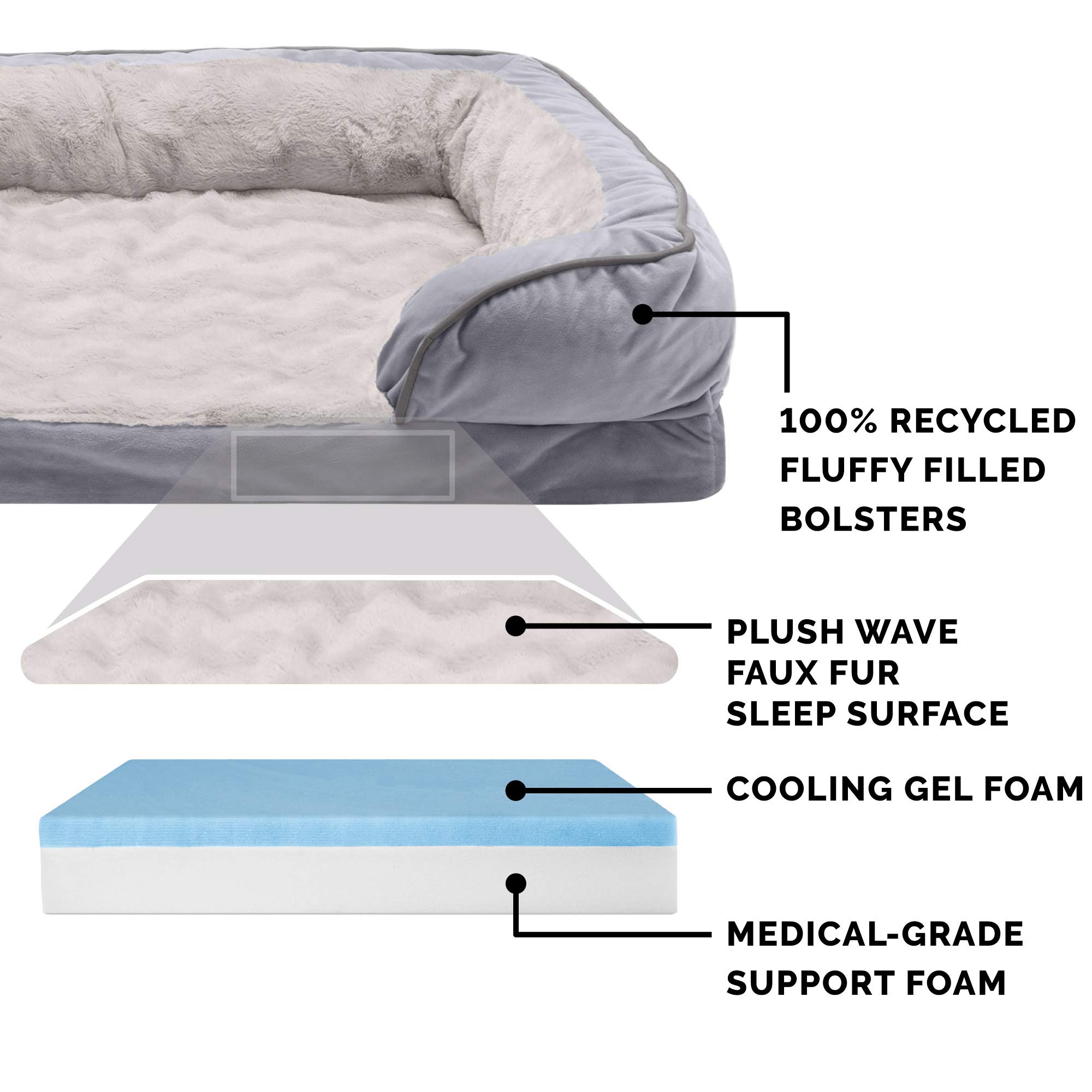 Foto 6 pulgar | Cama De Gel Refrescante Para Perros Furhaven Para Perros Grandes De Hasta 95 Libras - Venta Internacional.