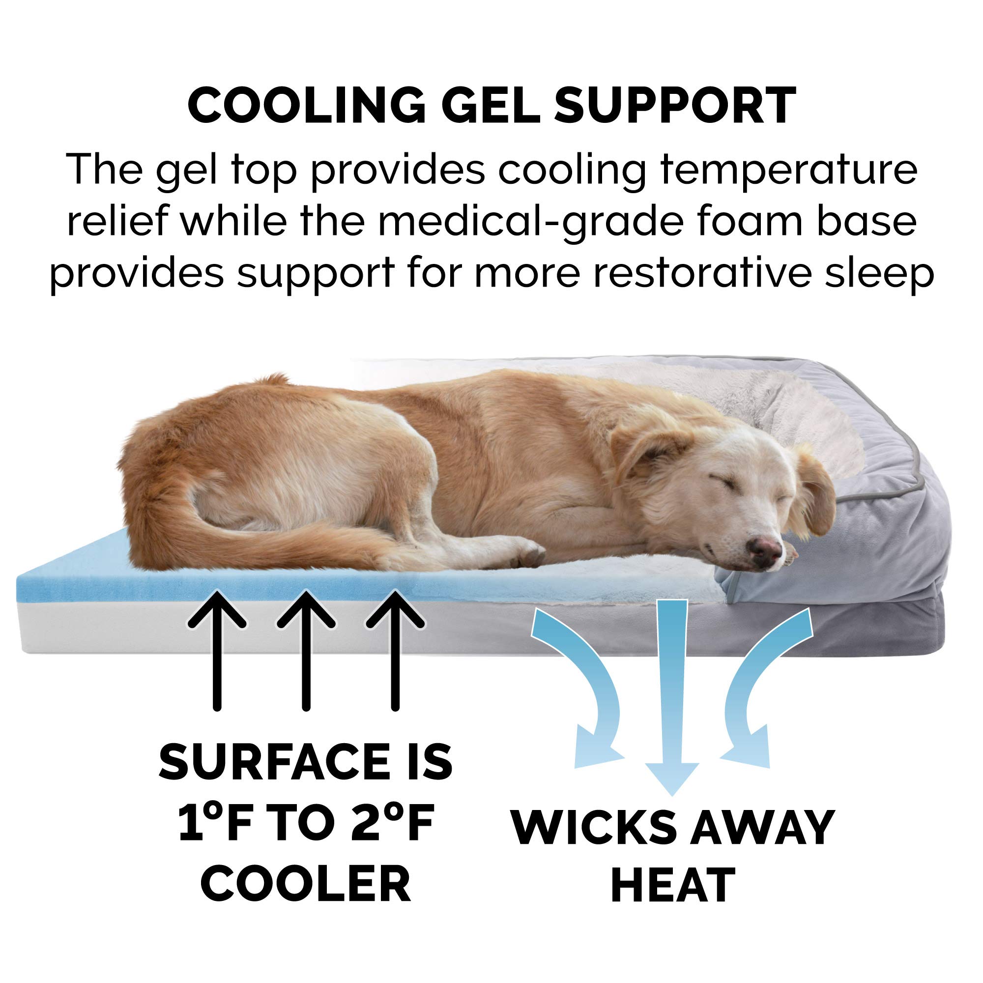Foto 7 pulgar | Cama De Gel Refrescante Para Perros Furhaven Para Perros Grandes De Hasta 95 Libras - Venta Internacional.
