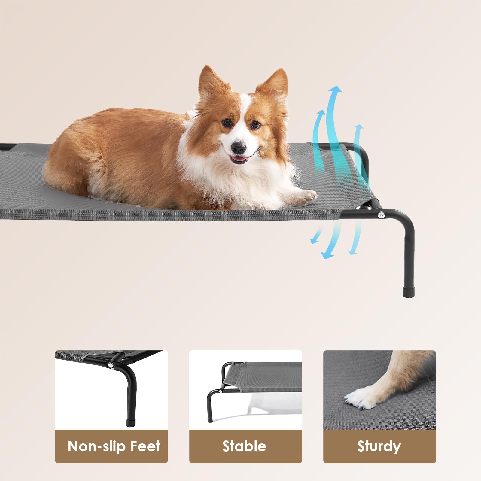 Foto 3 pulgar | Cuna Elevada Para Perros Eheyciga Para Perros Grandes De 35 A 125 Libras - Venta Internacional.