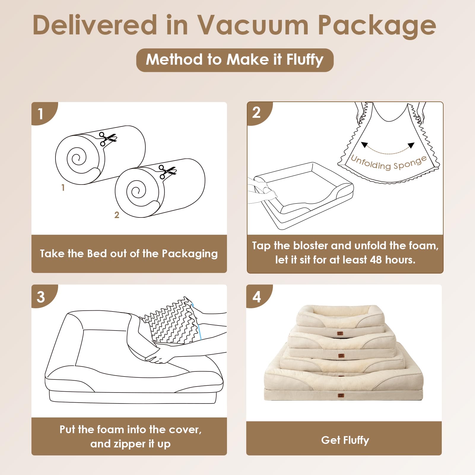 Foto 8 pulgar | Cama Para Perros Eheyciga Memory Foam Xl, Ortopédica, Impermeable, 42 X 30 X 7,5 Cm - Venta Internacional.