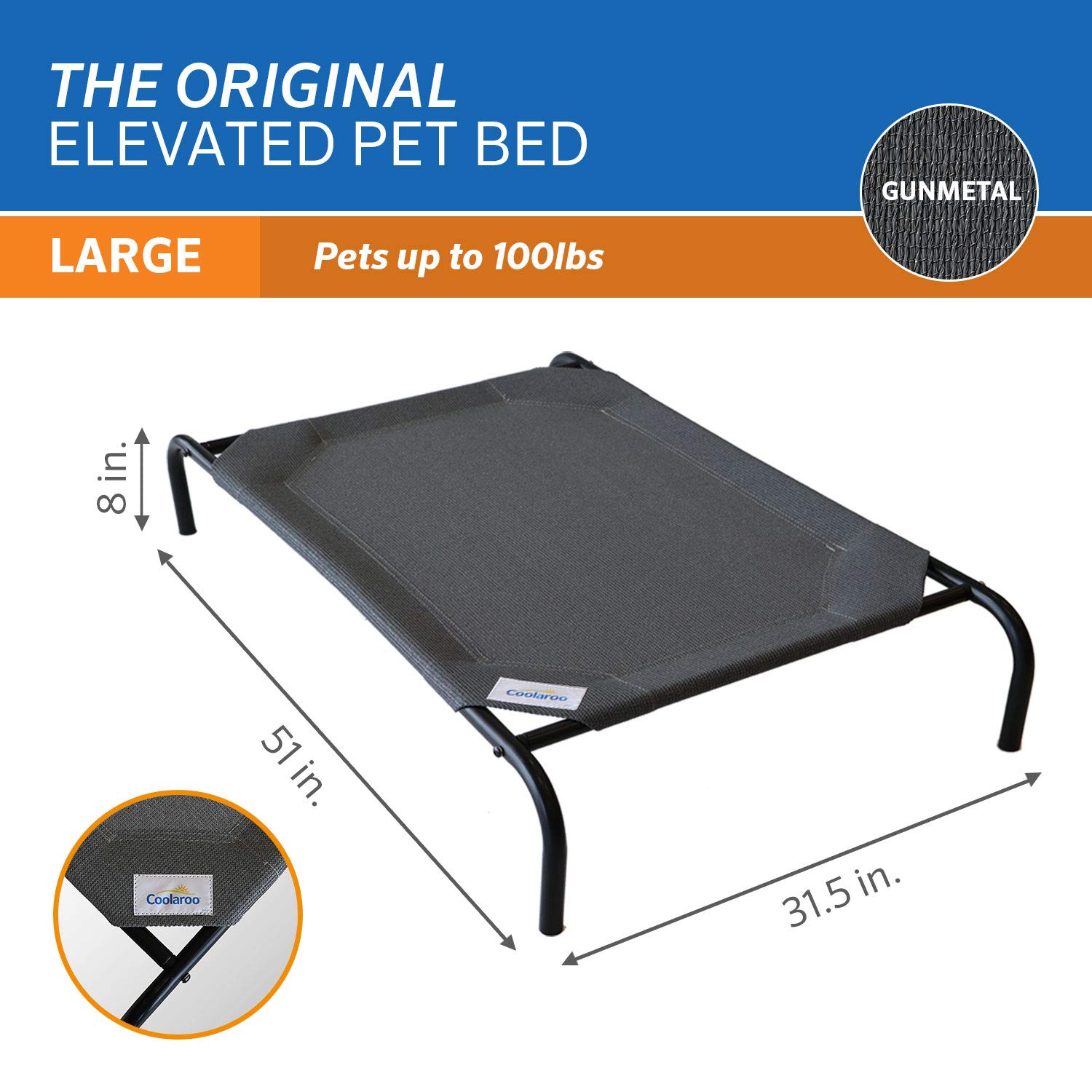 Foto 5 pulgar | Cama Refrescante Para Perros Y Gatos Coolaroo, Tamaño Grande, Color Bronce - Venta Internacional.