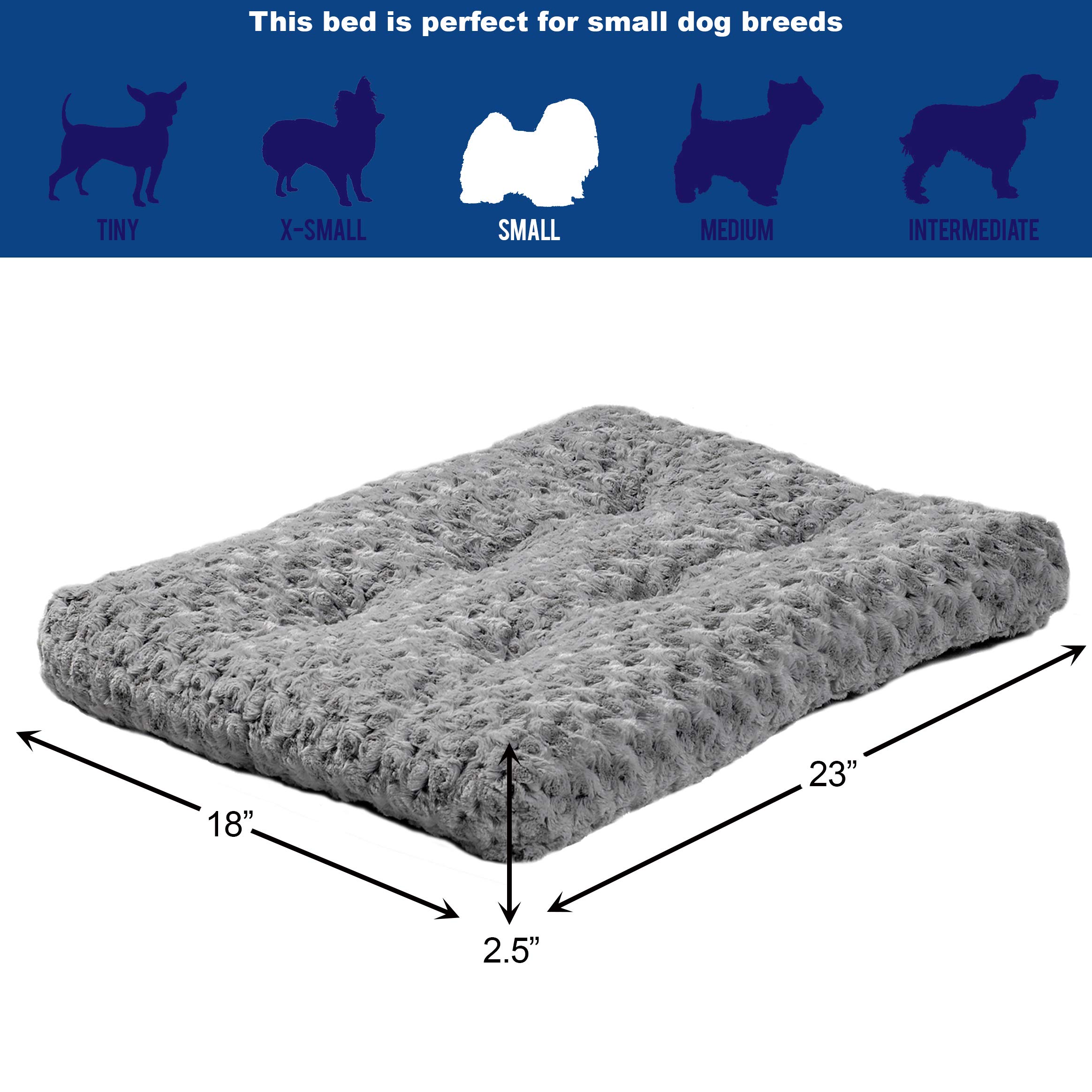 Foto 3 pulgar | Cama Para Mascotas Midwest Homes For Pets Plush 40624-sgb Gris - Venta Internacional.