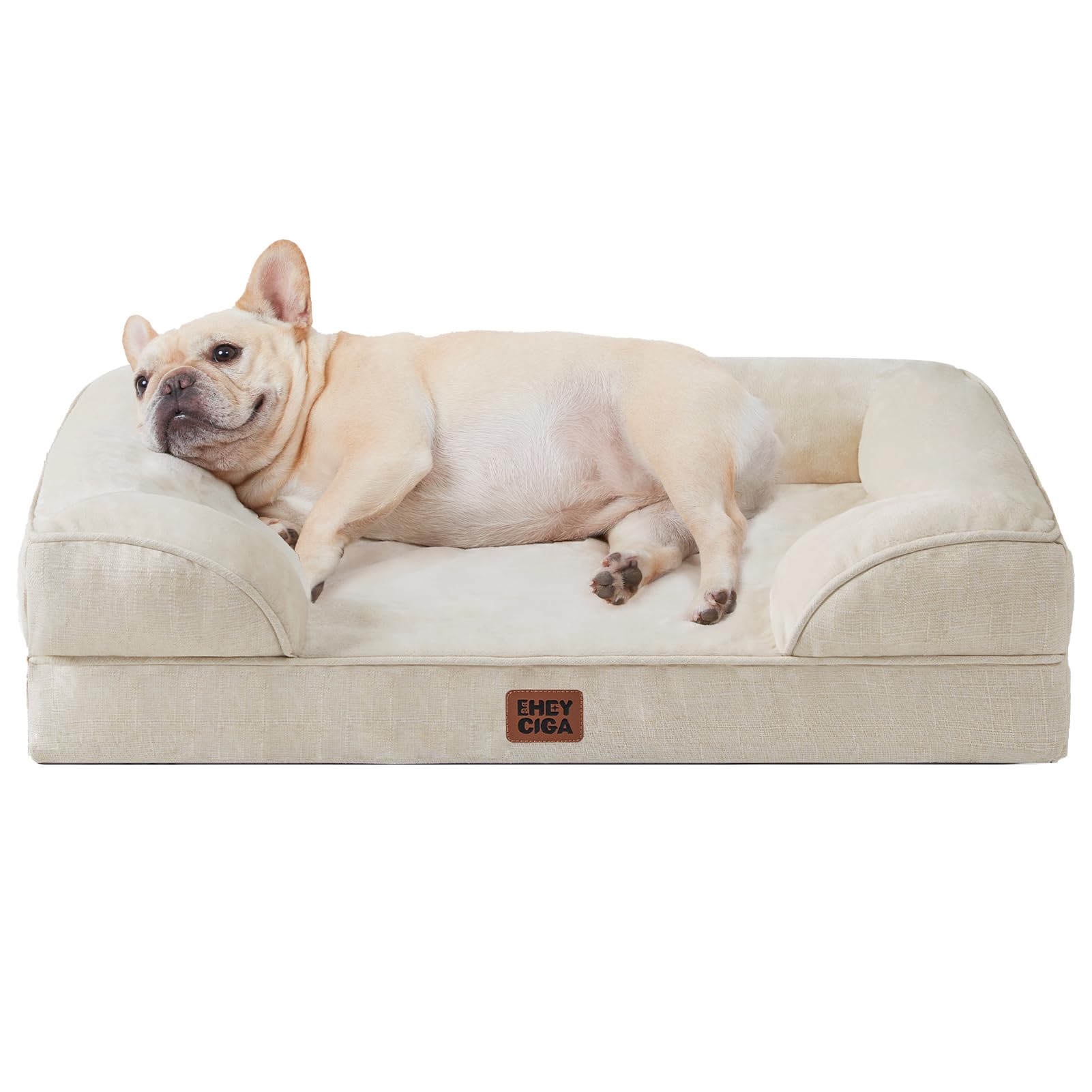 Cama Para Perros Eheyciga, Ortopédica, Impermeable, De Espuma Viscoelástica Para Tamaño Mediano - Venta Internacional.