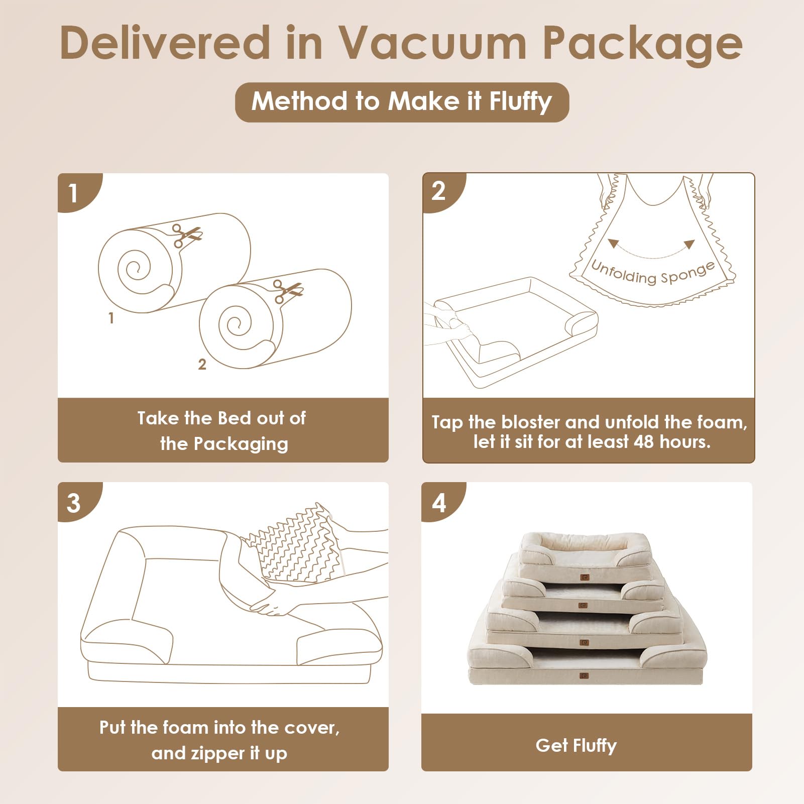 Foto 8 pulgar | Cama Ortopédica Para Perros Eheyciga, Extragrande, De Espuma Viscoelástica Impermeable - Venta Internacional.