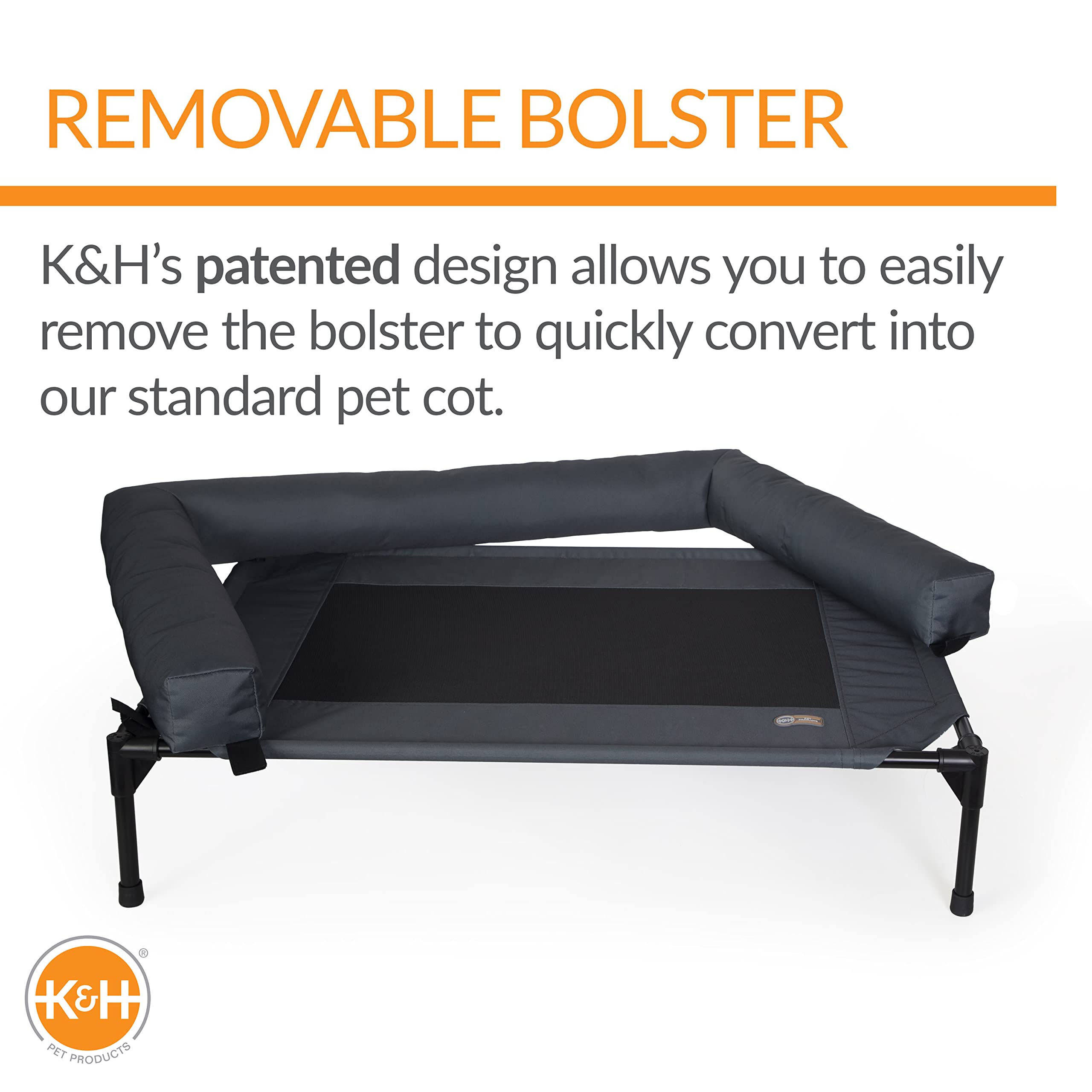Foto 4 pulgar | Cama Para Perros K&h Pet Products Bolster, Cuna Para Perros, Refrigeración Interior Y Exterior - Venta Internacional.