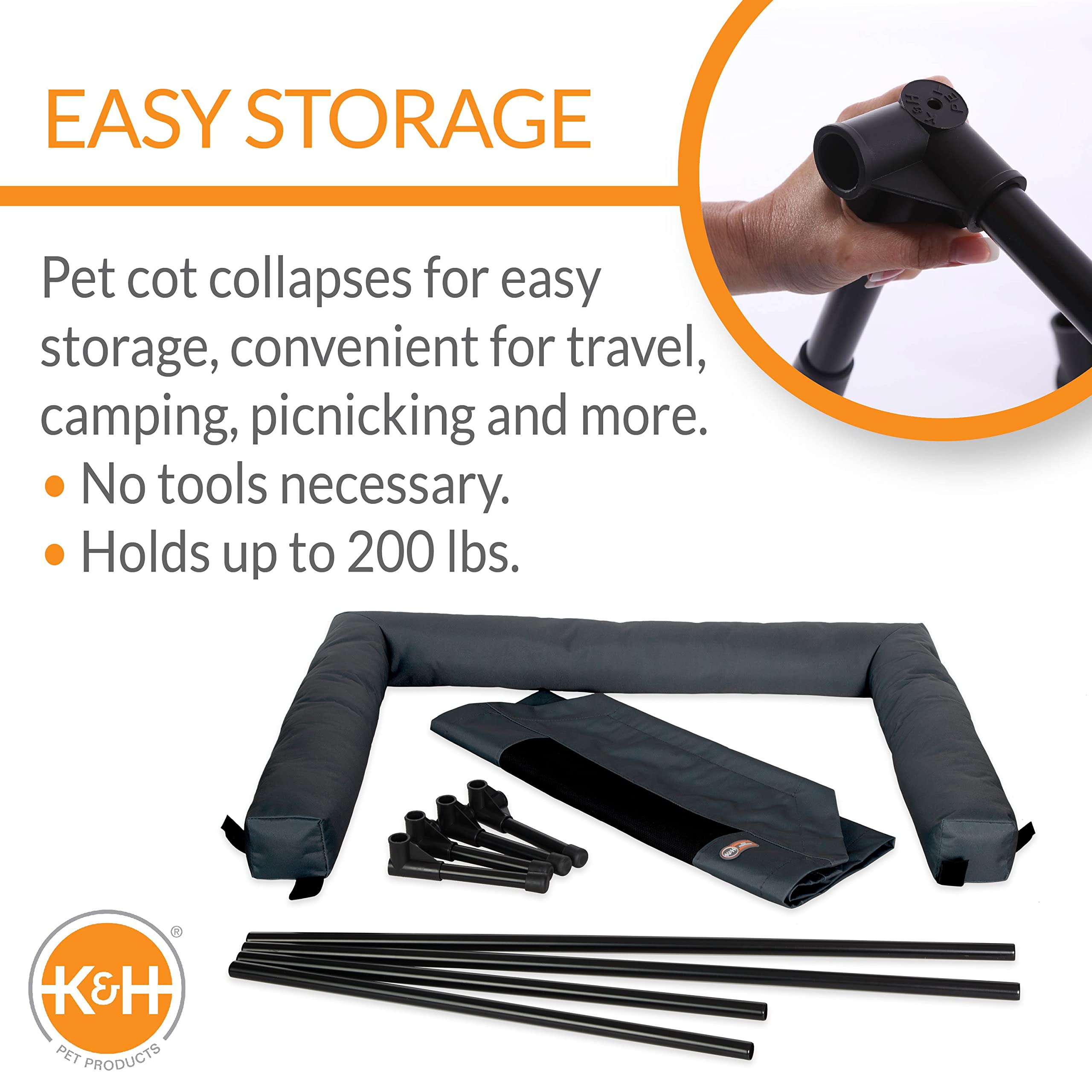 Foto 5 pulgar | Cama Para Perros K&h Pet Products Bolster, Cuna Para Perros, Refrigeración Interior Y Exterior - Venta Internacional.