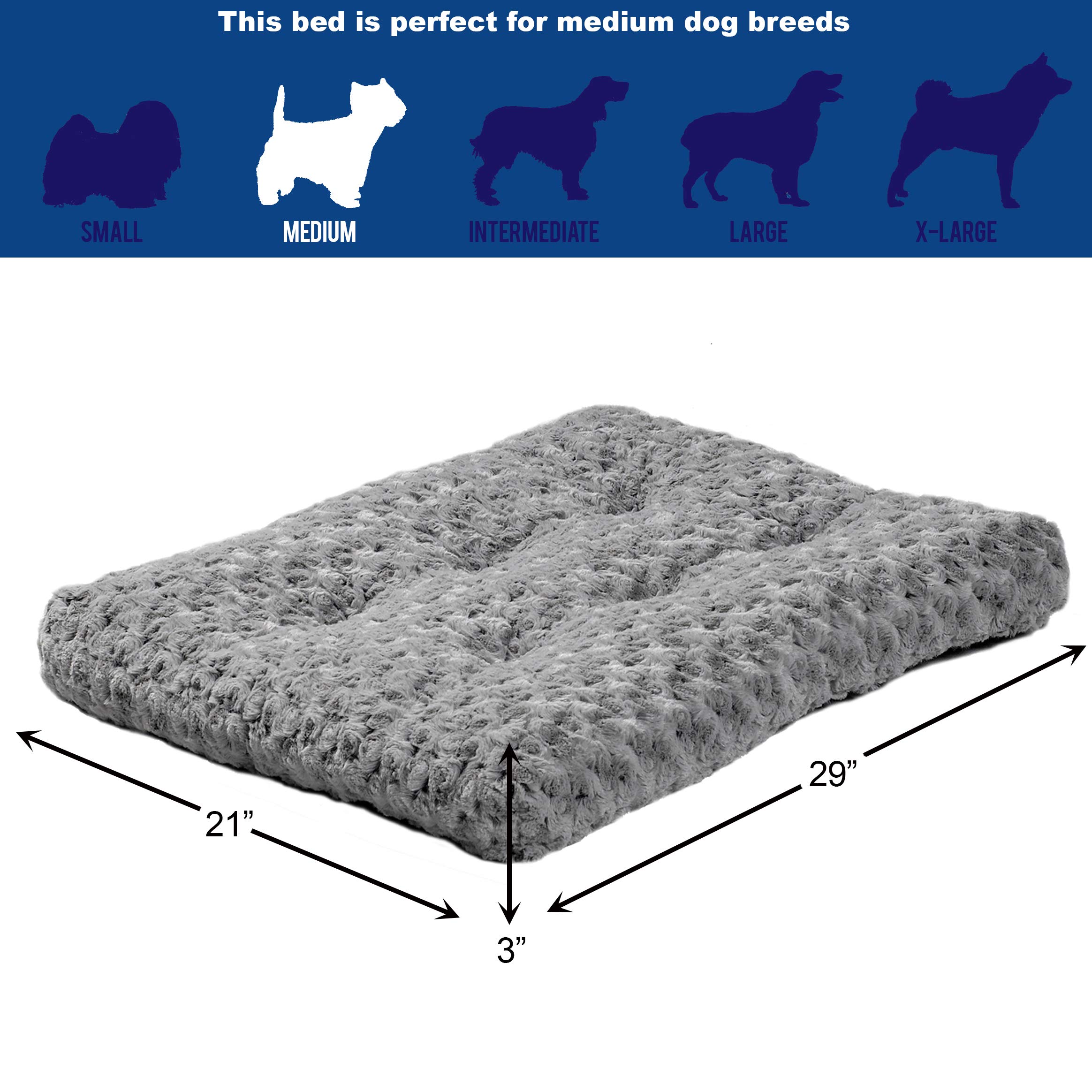 Foto 3 pulgar | Cama Para Perros Midwest Homes Para Mascotas De Felpa En Forma De Espiral Gris, 74 X 53 X 5 Cm - Venta Internacional.