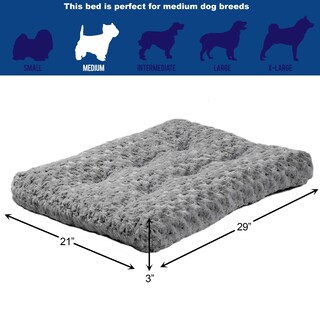 Foto 2 | Cama Para Perros Midwest Homes Para Mascotas De Felpa En Forma De Espiral Gris, 74 X 53 X 5 Cm - Venta Internacional.