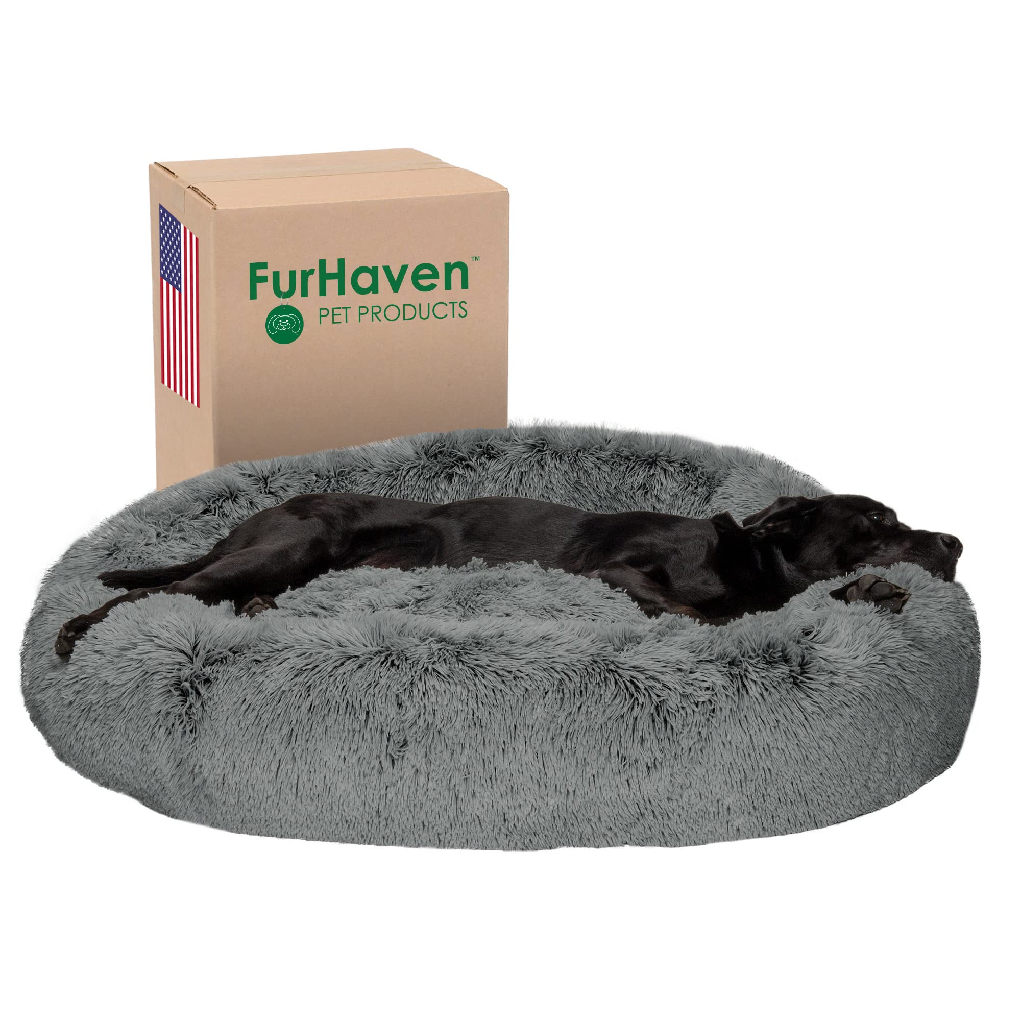 Foto 1 | Cama Para Perros Furhaven Calming Donut Recargable Con Funda Lavable - Venta Internacional.