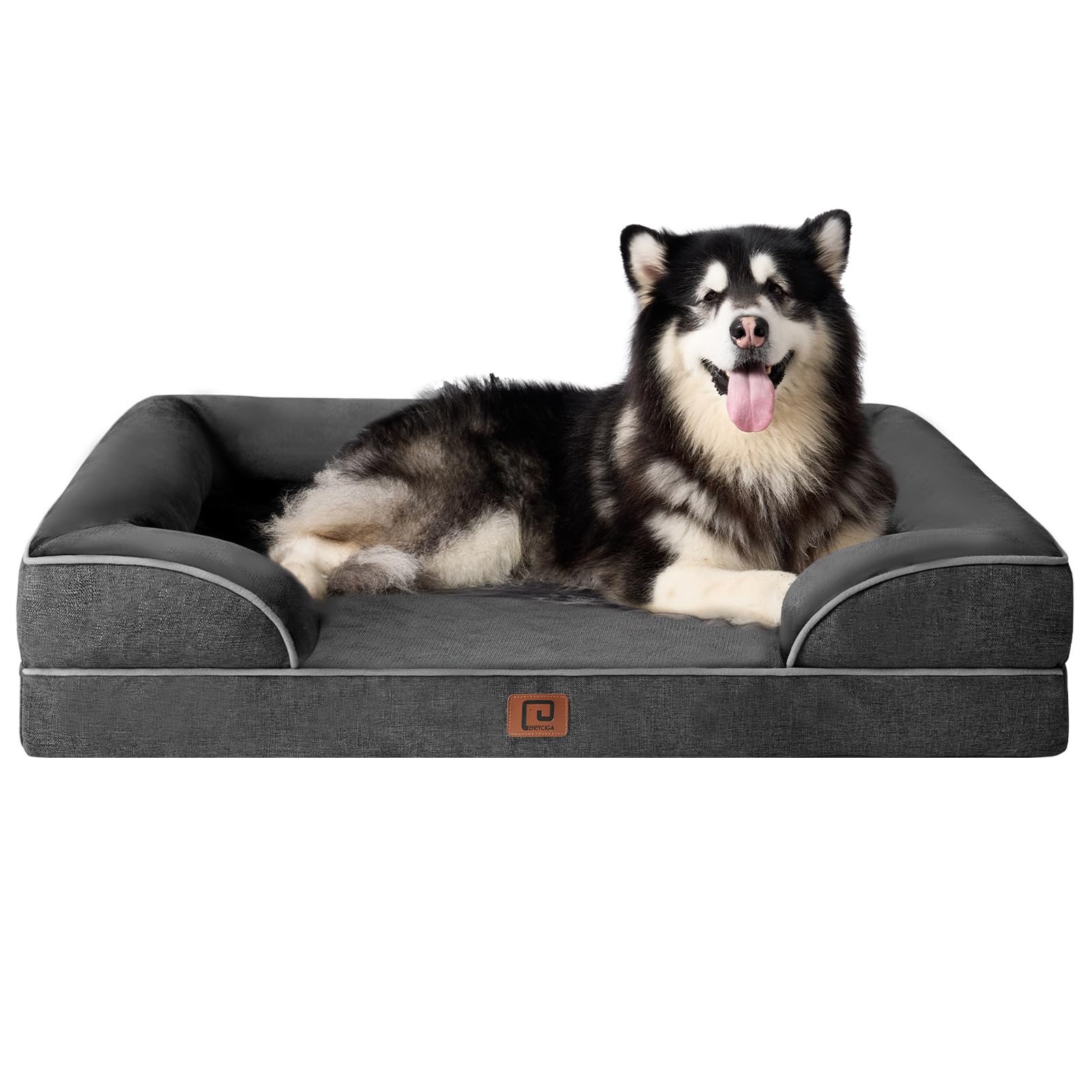 Cama Ortopédica Para Perros Eheyciga Xl, Impermeable, Viscoelástica, Gris Oscuro - Venta Internacional.