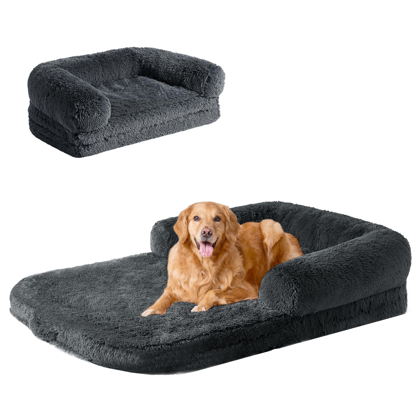 Foto 2 pulgar | Cama Para Perros Eheyciga, Plegable, Xxl, Piel Sintética, Espuma Viscoelástica Esponjosa - Venta Internacional.